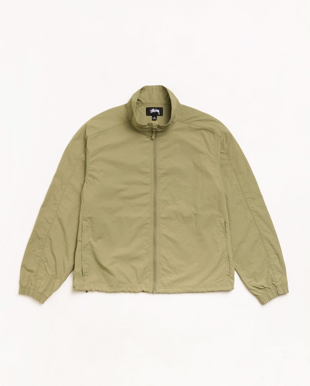 Lightweight Mock Jacket Unisex Long Sleeve In Khaki | product-card-slider