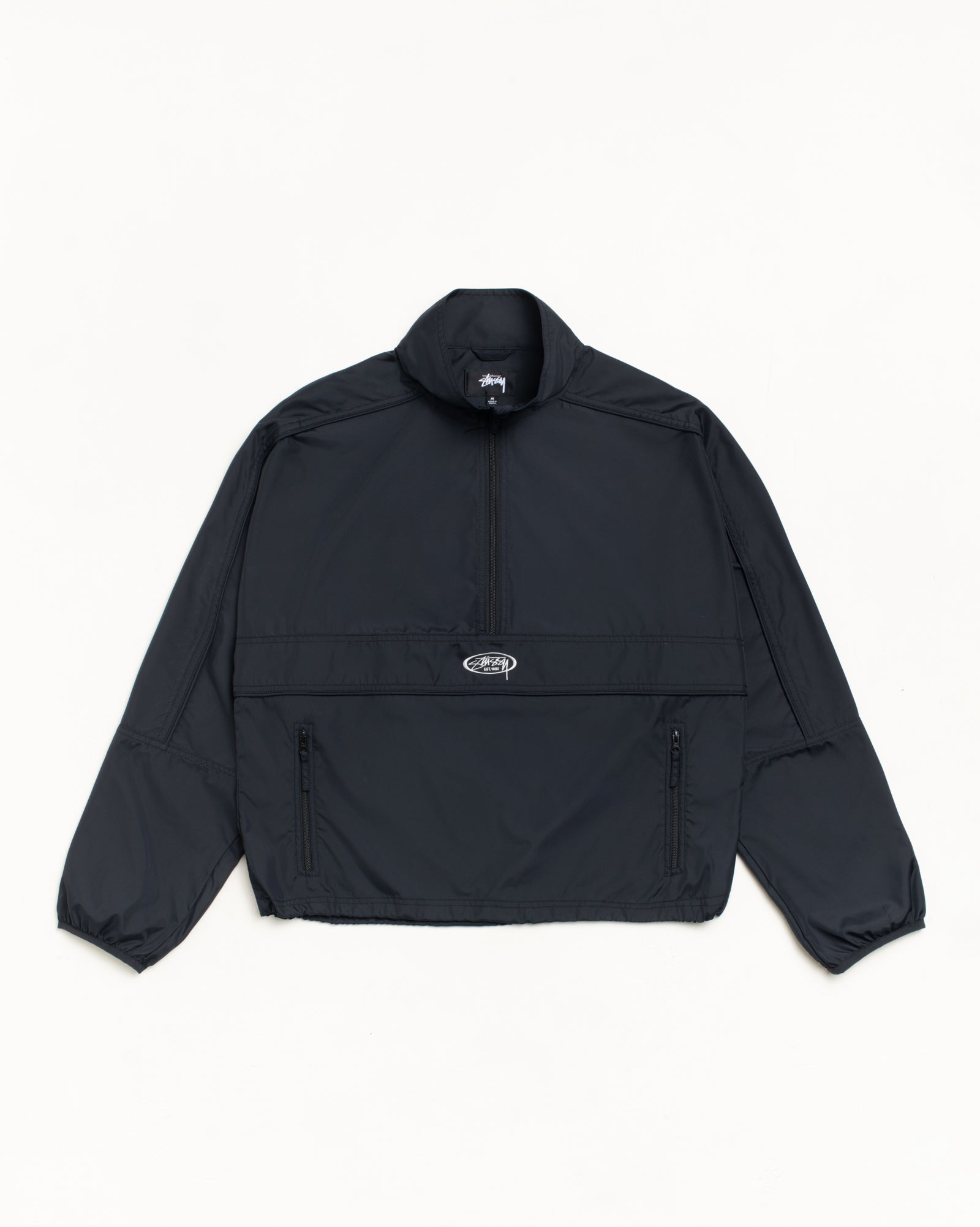 Lightweight Pullover Jacket Mens Long Sleeve In Black | hero:main:collection:swim,spring-26-collection,summer-26-collection,new-arrivals,shirts,tops-shirts,all,tees,outerwear,denim,knits,accessories,sunglasses,hoodies,sweats,mens-hoodies-sweatshirts,shorts,pants,bottoms,crew-sweats,zip-ups | product-card-slider