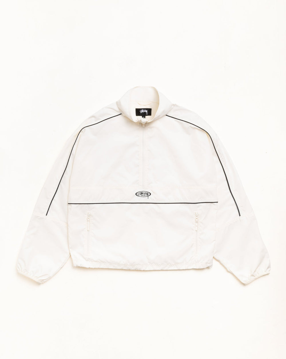 Lightweight Pullover Jacket Unisex Long Sleeve In White | hero:main:collection:new-arrivals,shirts,tops-shirts,all,tees,outerwear,denim,knits,accessories,sunglasses,hoodies,sweats,mens-hoodies-sweatshirts,shorts,pants,bottoms,crew-sweats,zip-ups,swim,sweatpants, | product-card-slider