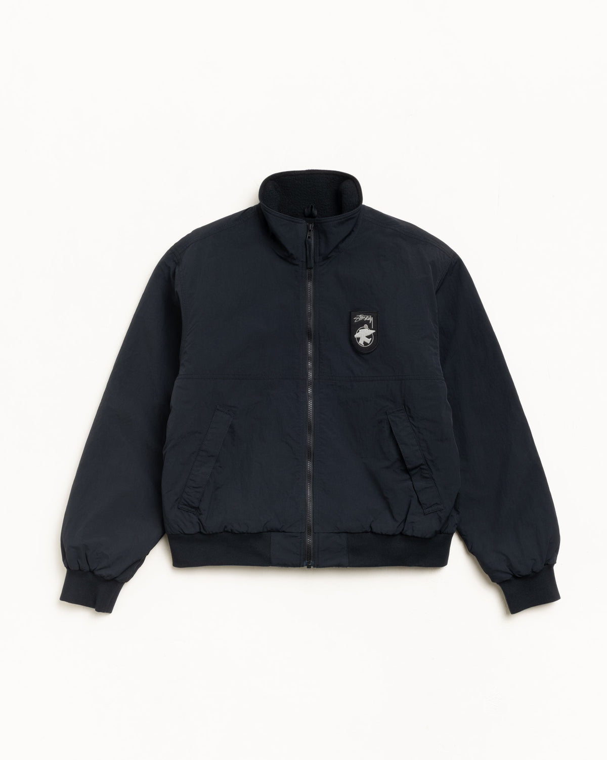 Polar Fleece Lined Jacket Unisex Long Sleeve In Black | hero:main:collection:new-arrivals,shirts,tops-shirts,all,tees,outerwear,denim,knits,accessories,sunglasses,hoodies,sweats,mens-hoodies-sweatshirts,shorts,pants,bottoms,crew-sweats,zip-ups,swim,sweatpants,graphics,lazy-tees,swim,basic-9twenty,button-ups,shorts,cargos,denim-jeans,bottoms,bags,belts,wearables,gear,footwear,button-ups,basic-tops,jerseys,big-ol,classics,slim,jackets,all, | product-card-slider