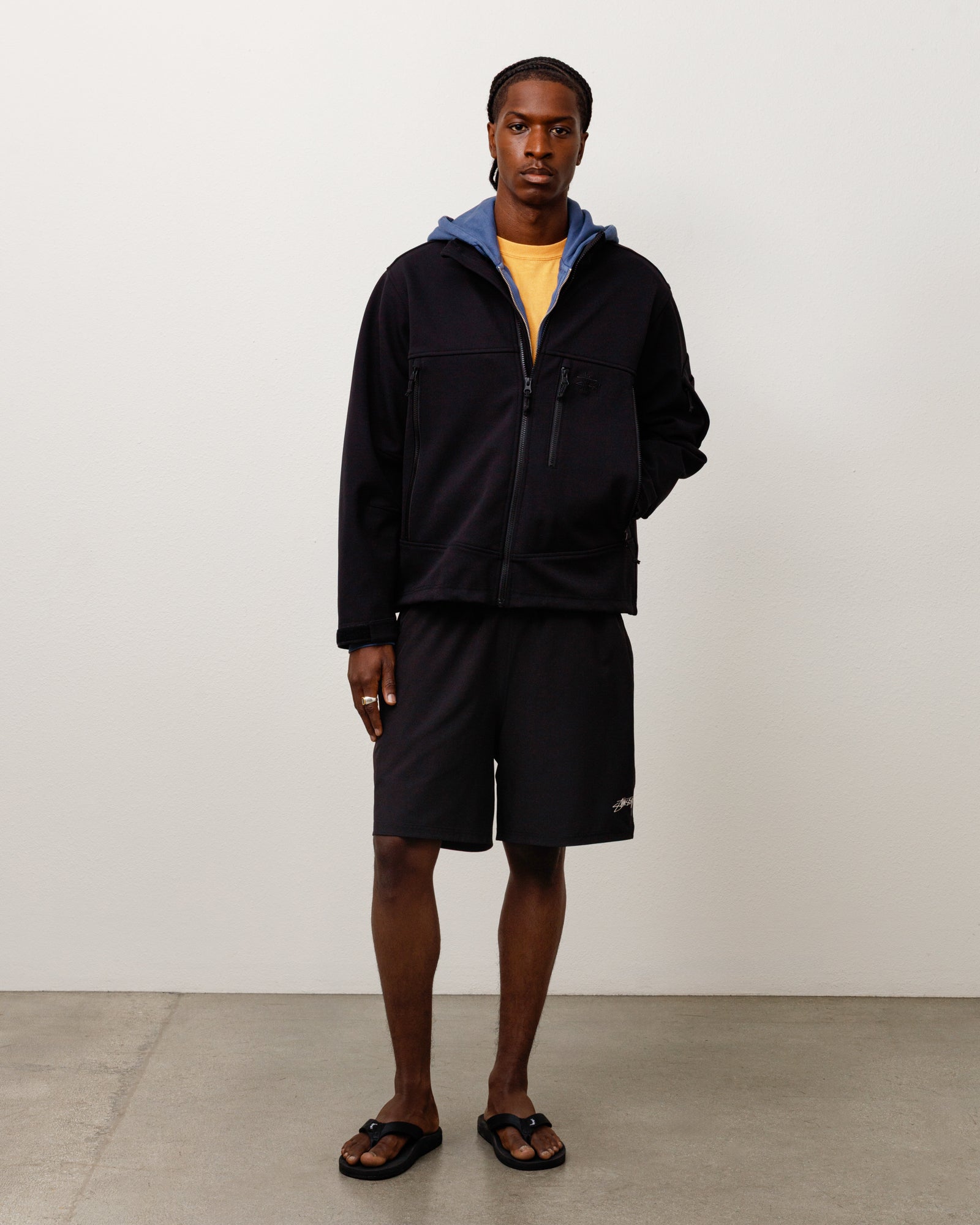 Soft Shell Jacket Unisex Long Sleeve In Black | product-card-slider