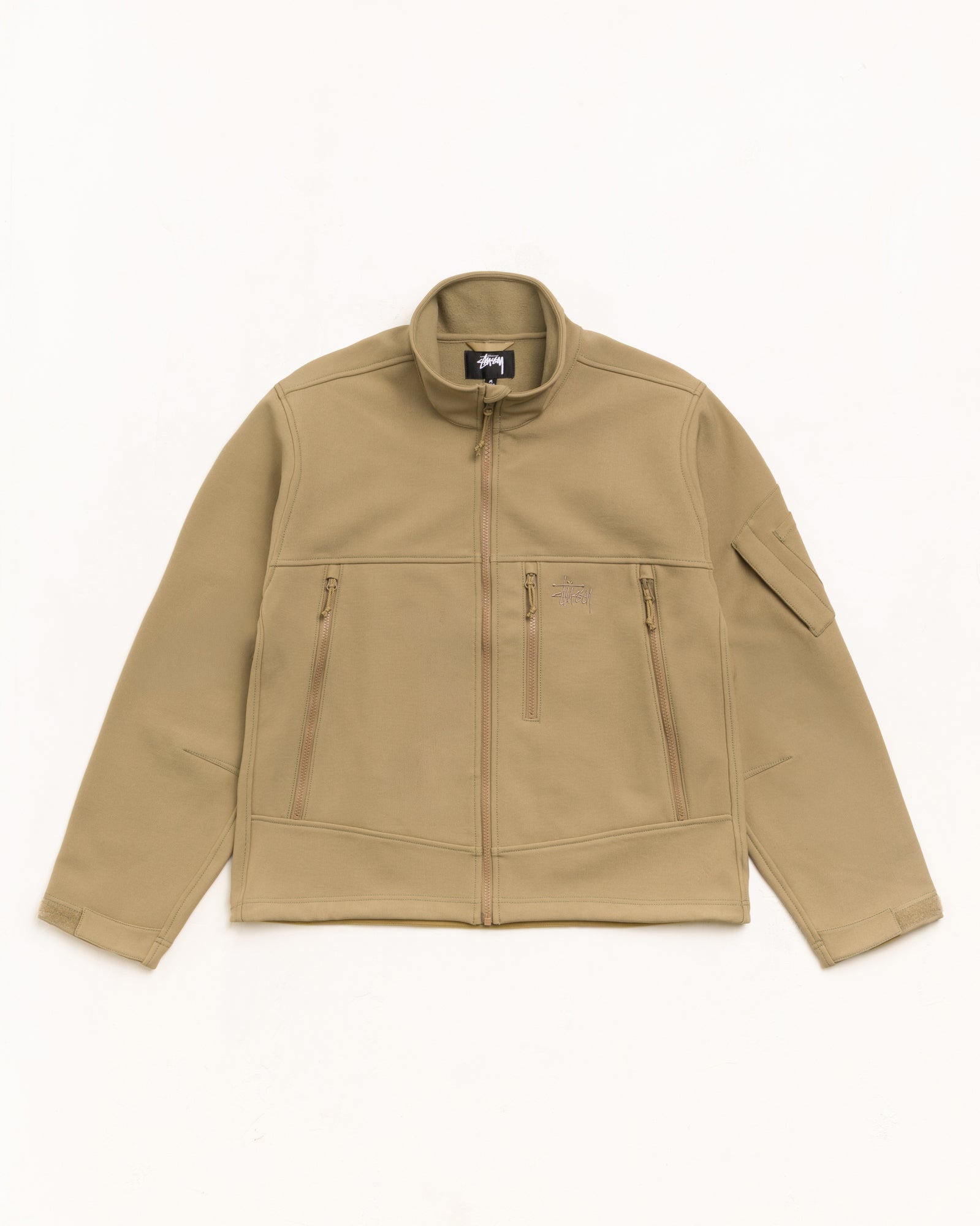 Soft Shell Jacket Unisex Long Sleeve In Coyote | hero:main:collection:new-arrivals,shirts,tops-shirts,all,tees,outerwear,denim,knits,accessories,sunglasses,hoodies,sweats,mens-hoodies-sweatshirts,shorts,pants,bottoms,crew-sweats,zip-ups,swim,sweatpants,graphics,lazy-tees,swim,basic-9twenty,button-ups,shorts,cargos,denim-jeans,bottoms,bags,belts,wearables,gear,footwear,button-ups,basic-tops,jerseys,big-ol,classics,slim,jackets,all, | product-card-slider