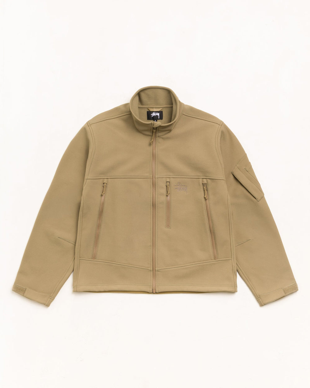 Soft Shell Jacket Unisex Long Sleeve In Coyote | hero:main:collection:new-arrivals,shirts,tops-shirts,all,tees,outerwear,denim,knits,accessories,sunglasses,hoodies,sweats,mens-hoodies-sweatshirts,shorts,pants,bottoms,crew-sweats,zip-ups,swim,sweatpants,graphics,lazy-tees,swim,basic-9twenty,button-ups,shorts,cargos,denim-jeans,bottoms,bags,belts,wearables,gear,footwear,button-ups,basic-tops,jerseys,big-ol,classics,slim,jackets,all, | product-card-slider