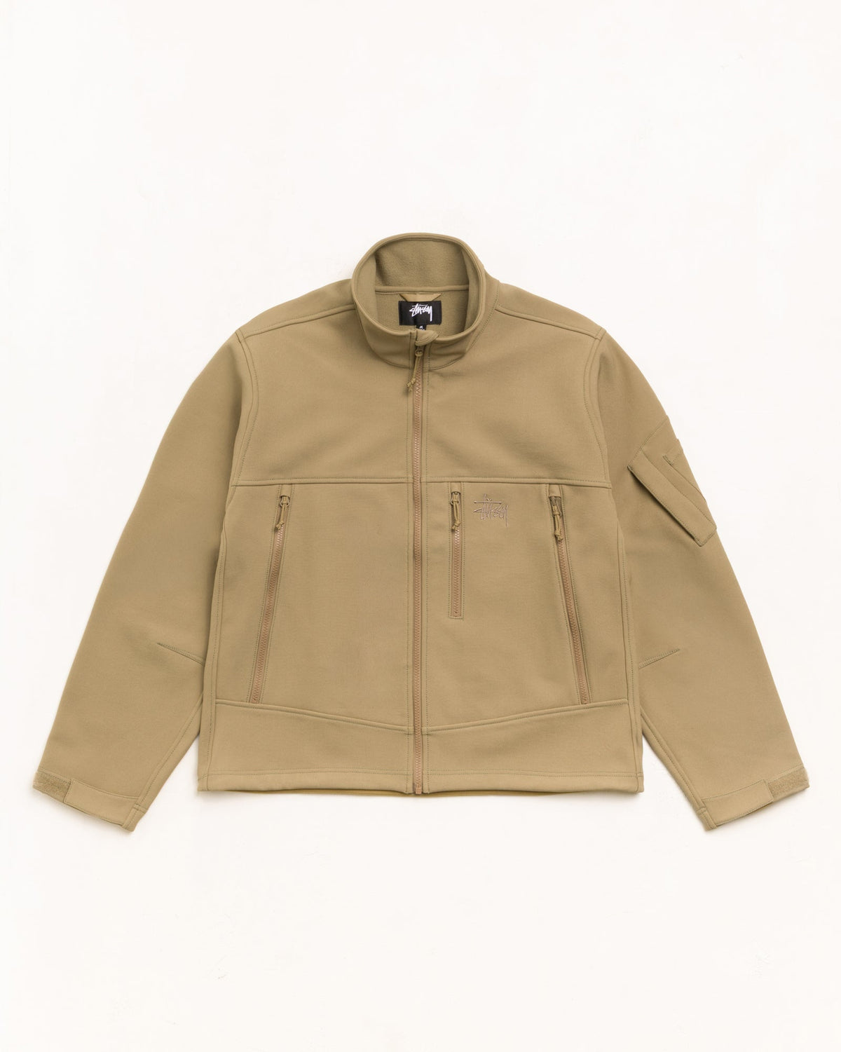 Soft Shell Jacket Unisex Long Sleeve In Coyote | hero:main:collection:new-arrivals,shirts,tops-shirts,all,tees,outerwear,denim,knits,accessories,sunglasses,hoodies,sweats,mens-hoodies-sweatshirts,shorts,pants,bottoms,crew-sweats,zip-ups,swim,sweatpants,graphics,lazy-tees,swim,basic-9twenty,button-ups,shorts,cargos,denim-jeans,bottoms,bags,belts,wearables,gear,footwear,button-ups,basic-tops,jerseys,big-ol,classics,slim,jackets,all, | product-card-slider