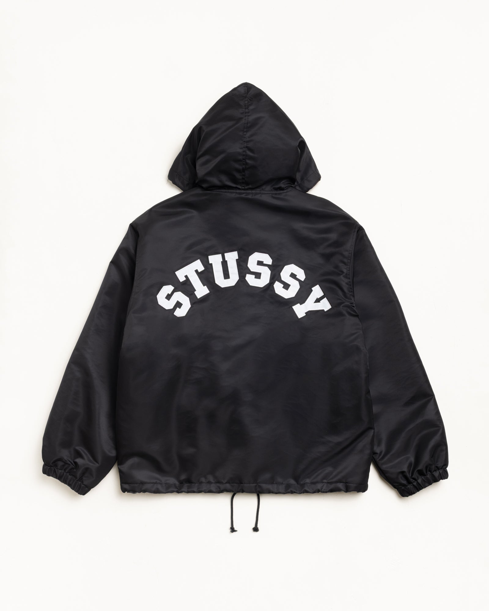 Hooded Coaches Jacket Mens Long Sleeve In Black | hero:main:collection:new-arrivals,shirts,tops-shirts,all,tees,denim,knits,accessories,sunglasses,hoodies,outerwear,sweats,mens-hoodies-sweatshirts,shorts,pants,bottoms | product-card-slider