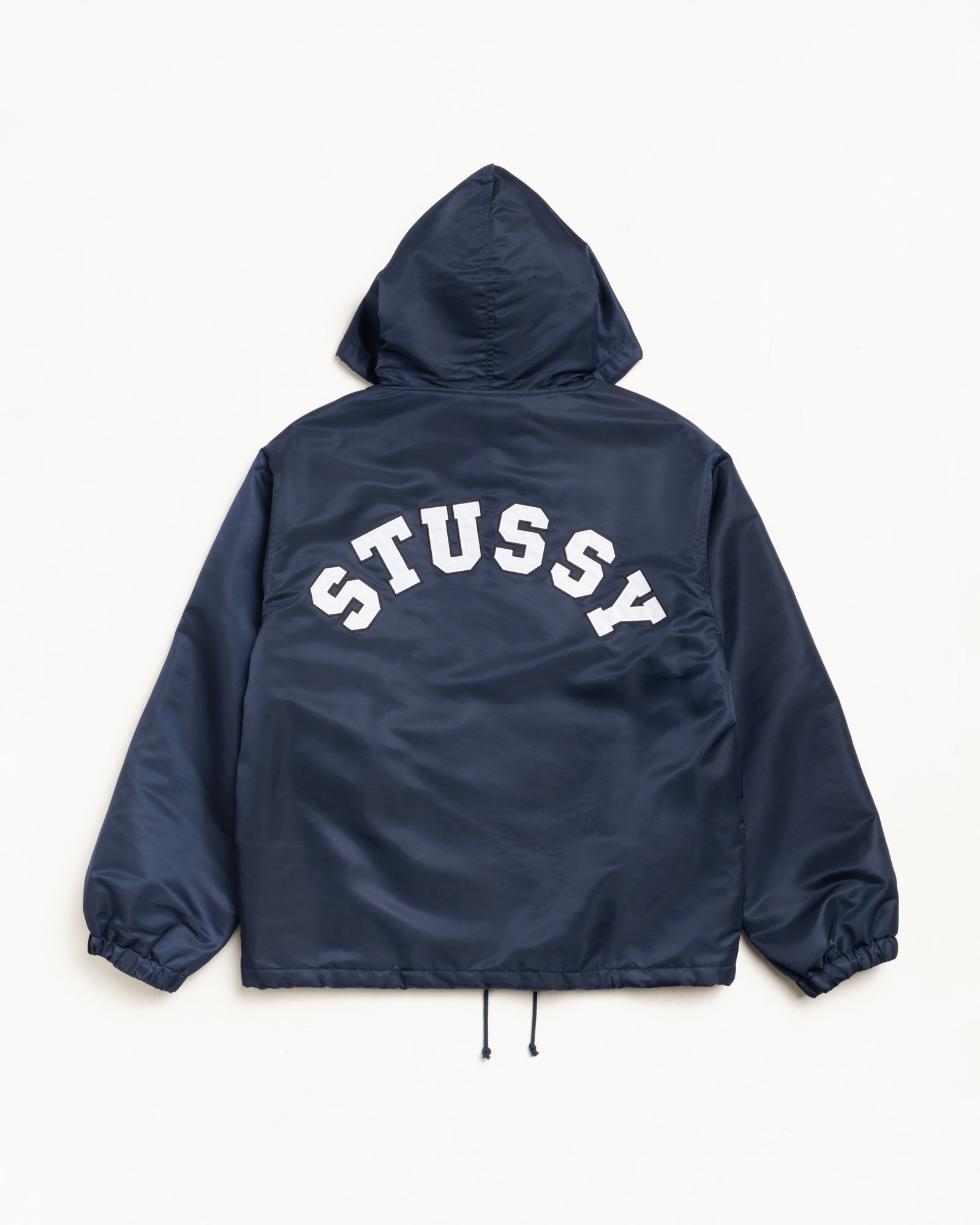 Hooded Coaches Jacket Mens Long Sleeve In Navy | hero:main:collection:outerwear,new-arrivals | product-card-slider