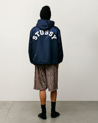 Hooded Coaches Jacket Mens Long Sleeve In Navy