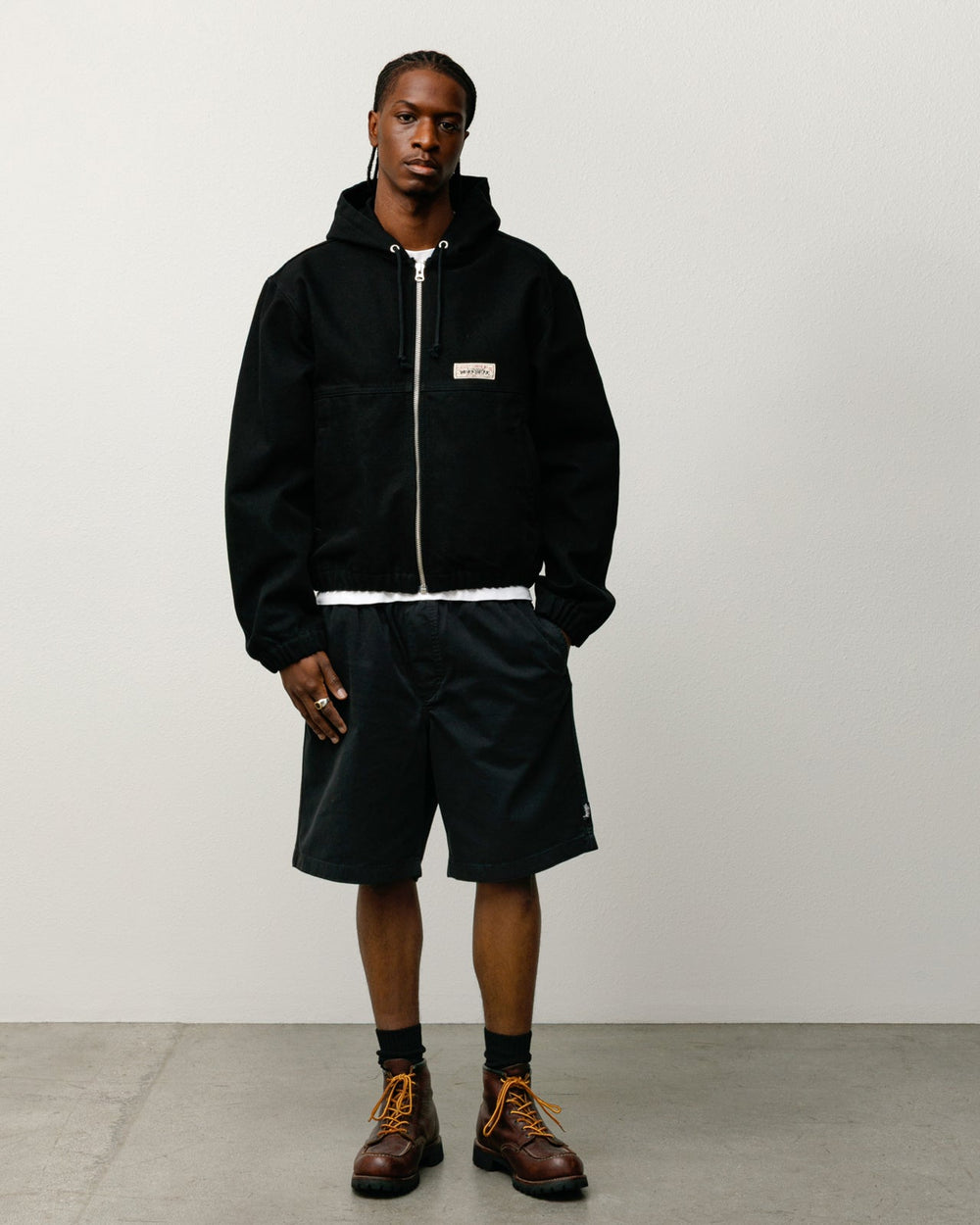 Work Jacket Unlined Canvas Mens Long Sleeve In Black | product-card-slider
