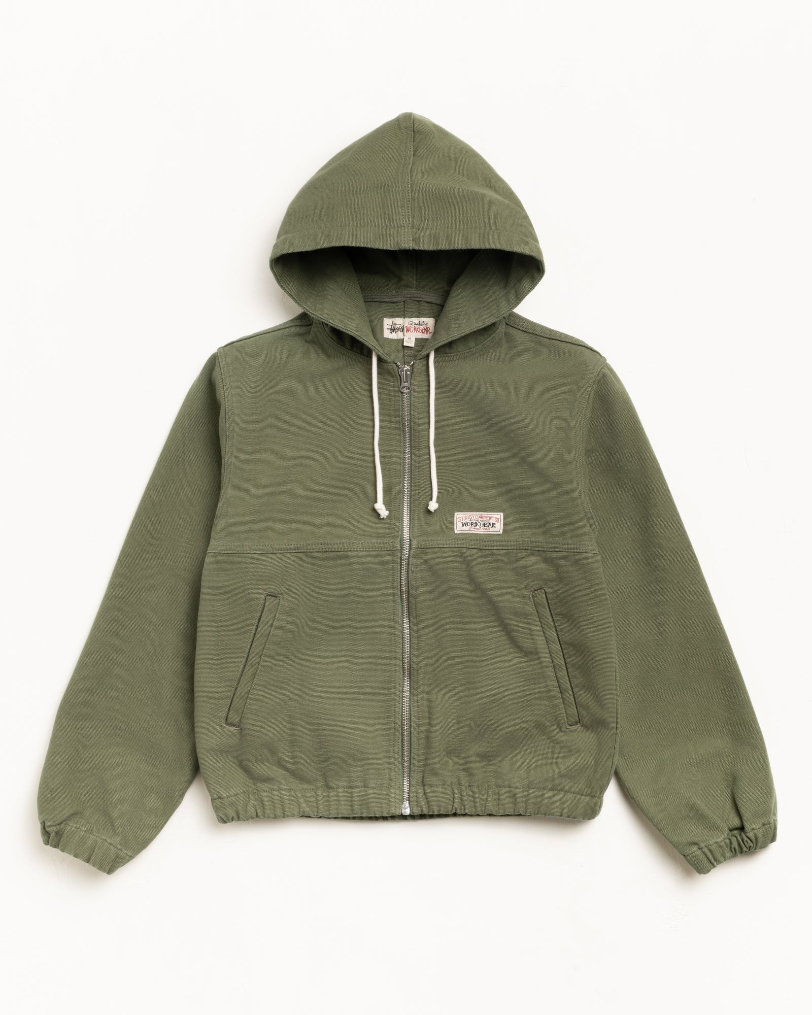 Work Jacket Unlined Canvas Mens Long Sleeve In Olive | hero:main:collection:new-arrivals,shirts,tops-shirts,all,tees,outerwear,denim,knits,accessories,sunglasses,hoodies,sweats,mens-hoodies-sweatshirts,shorts,pants,bottoms | product-card-slider