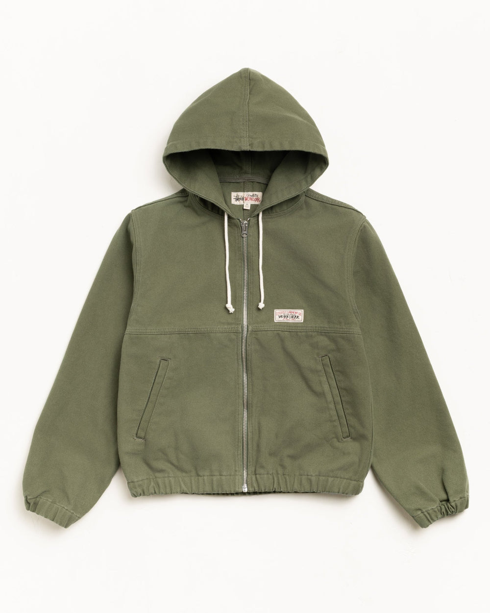 Work Jacket Unlined Canvas Mens Long Sleeve In Olive | hero:main:collection:new-arrivals,shirts,tops-shirts,all,tees,outerwear,denim,knits,accessories,sunglasses,hoodies,sweats,mens-hoodies-sweatshirts,shorts,pants,bottoms | product-card-slider