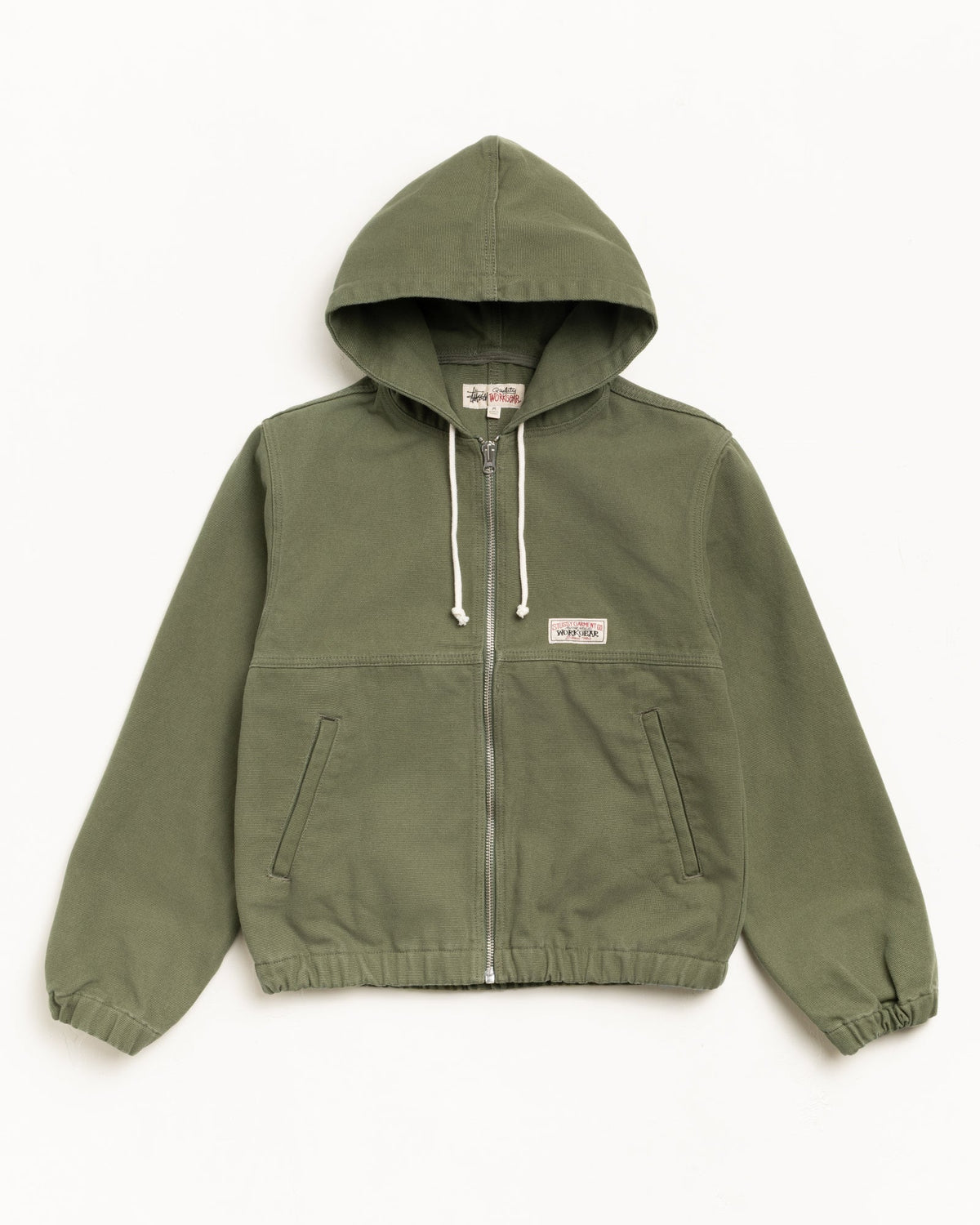 Work Jacket Unlined Canvas Mens Long Sleeve In Olive | hero:main:collection:new-arrivals,shirts,tops-shirts,all,tees,outerwear,denim,knits,accessories,sunglasses,hoodies,sweats,mens-hoodies-sweatshirts,shorts,pants,bottoms | product-card-slider