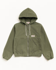Work Jacket Unlined Canvas Mens Long Sleeve In Olive | hero:main:collection:new-arrivals,shirts,tops-shirts,all,tees,outerwear,denim,knits,accessories,sunglasses,hoodies,sweats,mens-hoodies-sweatshirts,shorts,pants,bottoms | product-card-slider
