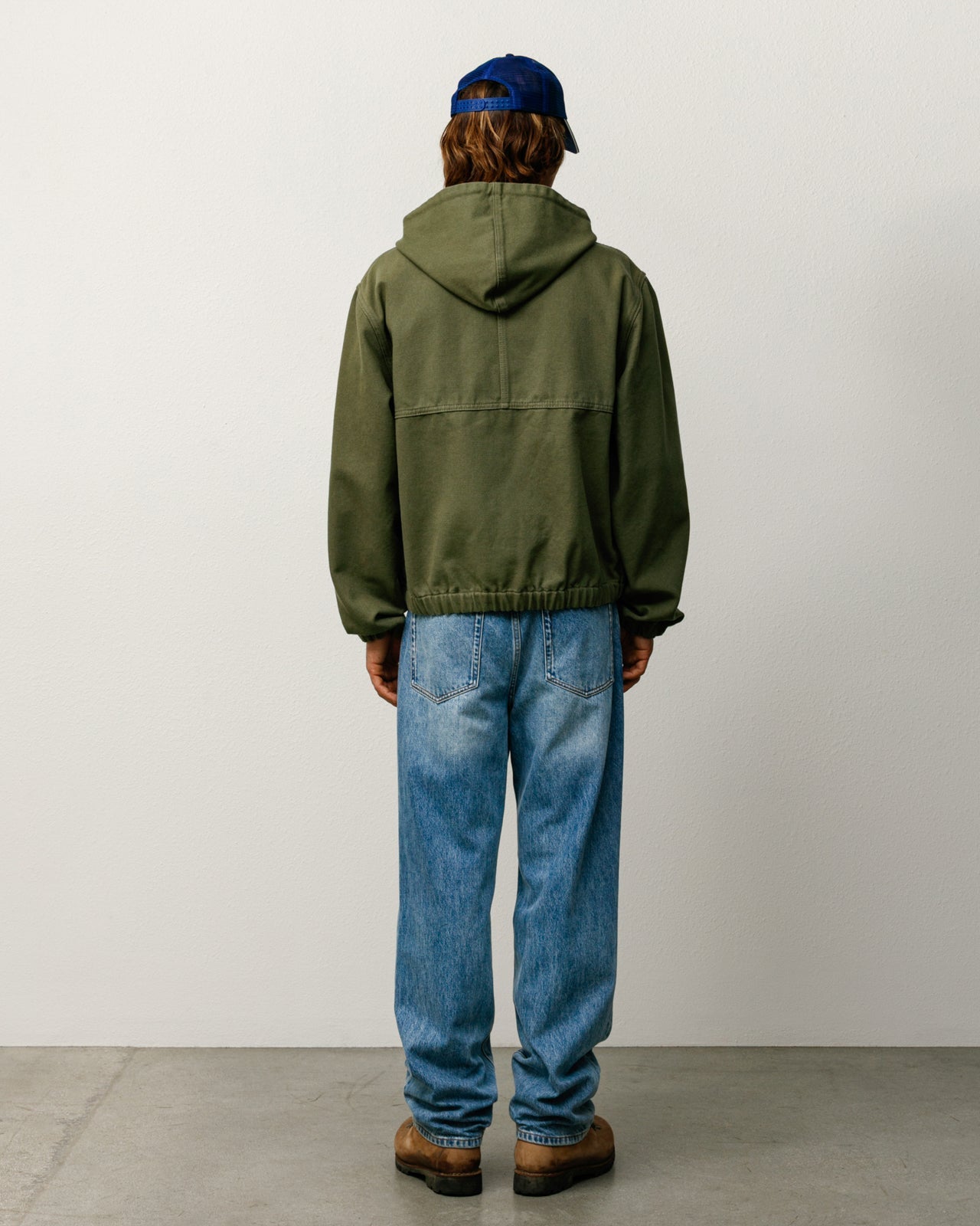 Work Jacket Unlined Canvas Mens Long Sleeve In Olive
