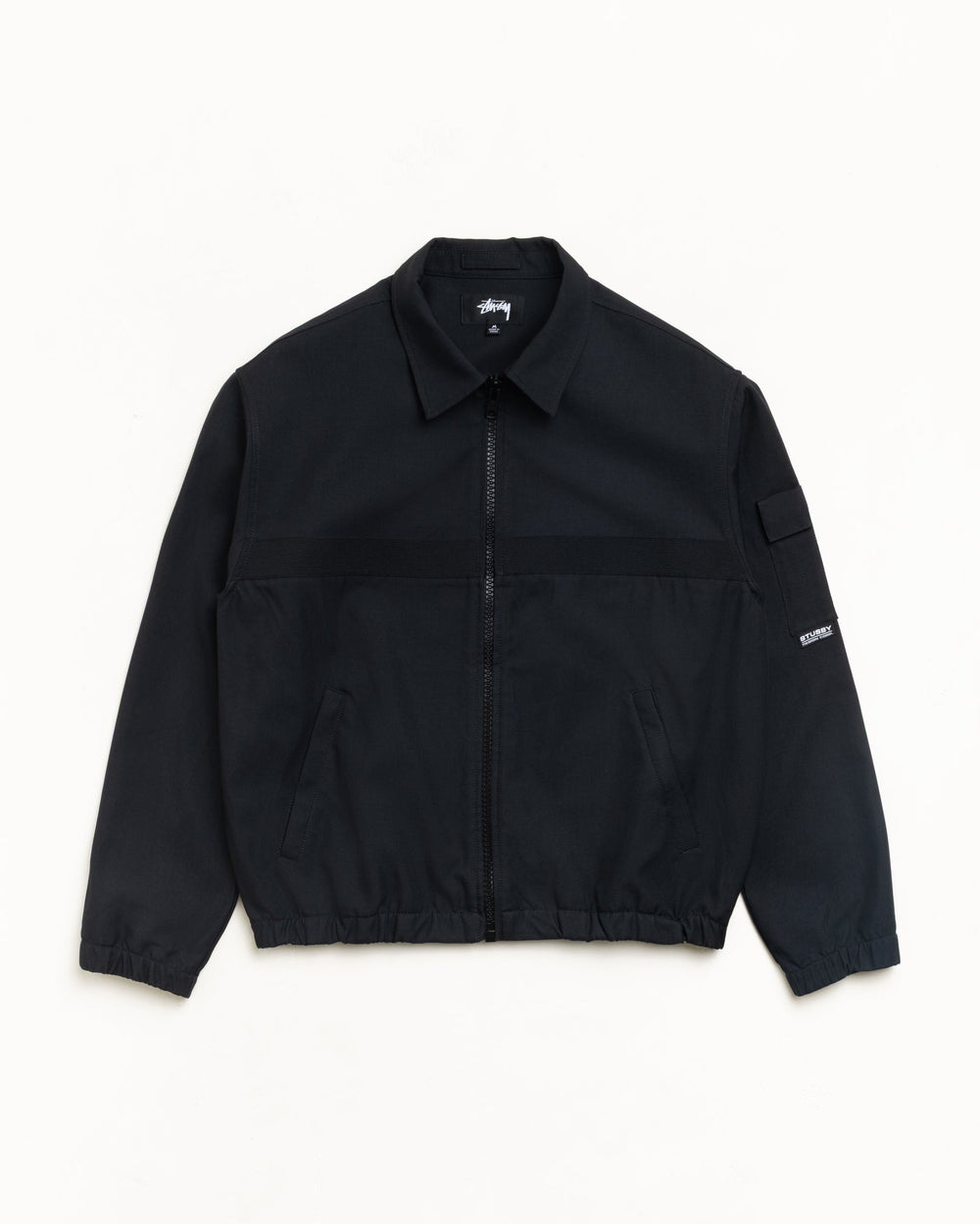 Mechanic Jacket in Black | hero:main:collection:new-arrivals,shirts,tops-shirts,all,tees,outerwear,denim,knits,accessories,sunglasses,hoodies,sweats,mens-hoodies-sweatshirts,shorts,pants,bottoms,crew-sweats,zip-ups,swim,sweatpants, | product-card-slider