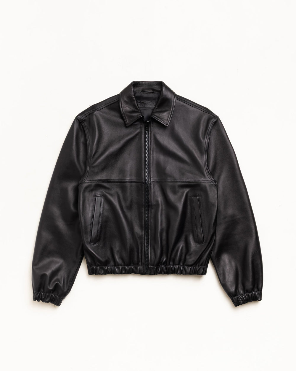 Leather Work Jacket Unisex Long Sleeve In Black | hero:main:collection:new-arrivals,shirts,tops-shirts,all,tees,outerwear,denim,knits,accessories,sunglasses,hoodies,sweats,mens-hoodies-sweatshirts,shorts,pants,bottoms,crew-sweats,zip-ups,swim,sweatpants,graphics,lazy-tees,swim,basic-9twenty,button-ups,shorts,cargos,denim-jeans,bottoms,bags,belts,wearables,gear,footwear,button-ups,basic-tops,jerseys,big-ol,classics,slim,jackets,all, | product-card-slider