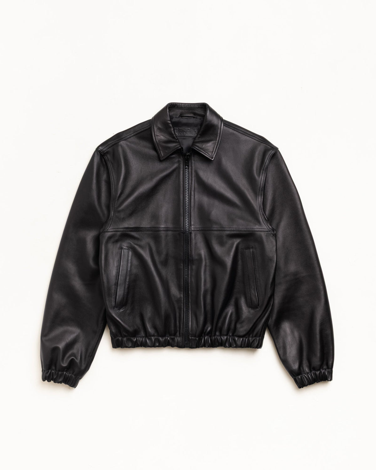 Leather Work Jacket Unisex Long Sleeve In Black | hero:main:collection:new-arrivals,shirts,tops-shirts,all,tees,outerwear,denim,knits,accessories,sunglasses,hoodies,sweats,mens-hoodies-sweatshirts,shorts,pants,bottoms,crew-sweats,zip-ups,swim,sweatpants,graphics,lazy-tees,swim,basic-9twenty,button-ups,shorts,cargos,denim-jeans,bottoms,bags,belts,wearables,gear,footwear,button-ups,basic-tops,jerseys,big-ol,classics,slim,jackets,all, | product-card-slider
