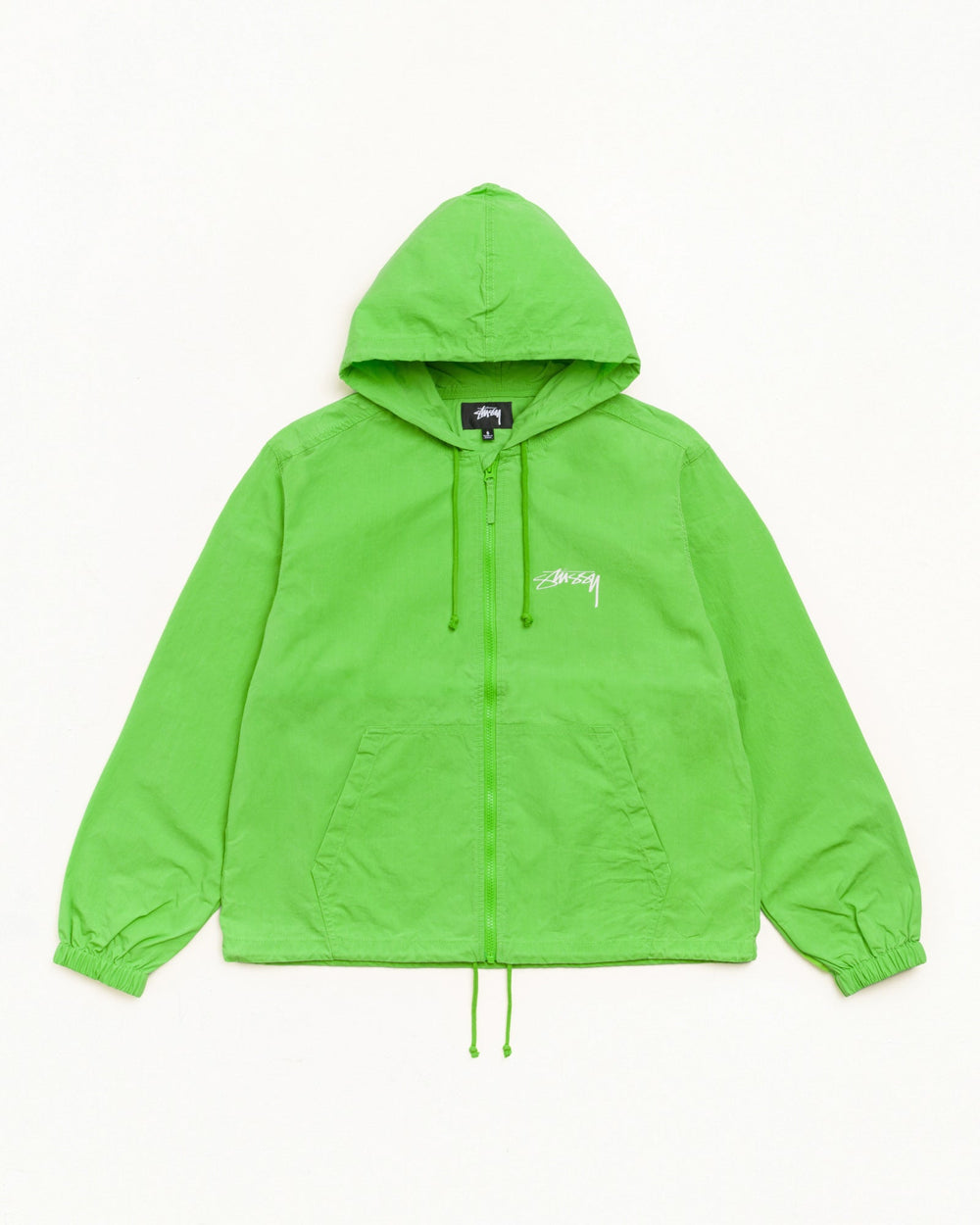 Waxed Cotton Beach Shell Jacket in Kiwi | hero:main:collection:new-arrivals,shirts,tops-shirts,all,tees,outerwear,denim,knits,accessories,sunglasses,hoodies,sweats,mens-hoodies-sweatshirts,shorts,pants,bottoms,crew-sweats,zip-ups,swim,sweatpants,graphics,lazy-tees,mens-swim,womens-swim,swim,basic-9twenty,button-ups,jerseys,thermals,shorts,trunks,cargos,denim-jeans,bottoms,bags,belts,wearables,gear,footwear,button-ups,basic-tops,jerseys, | product-card-slider