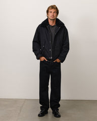 Convertible Deck Jacket Unisex Long Sleeve In Black