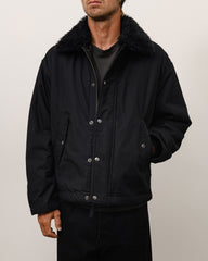 Convertible Deck Jacket Unisex Long Sleeve In Black