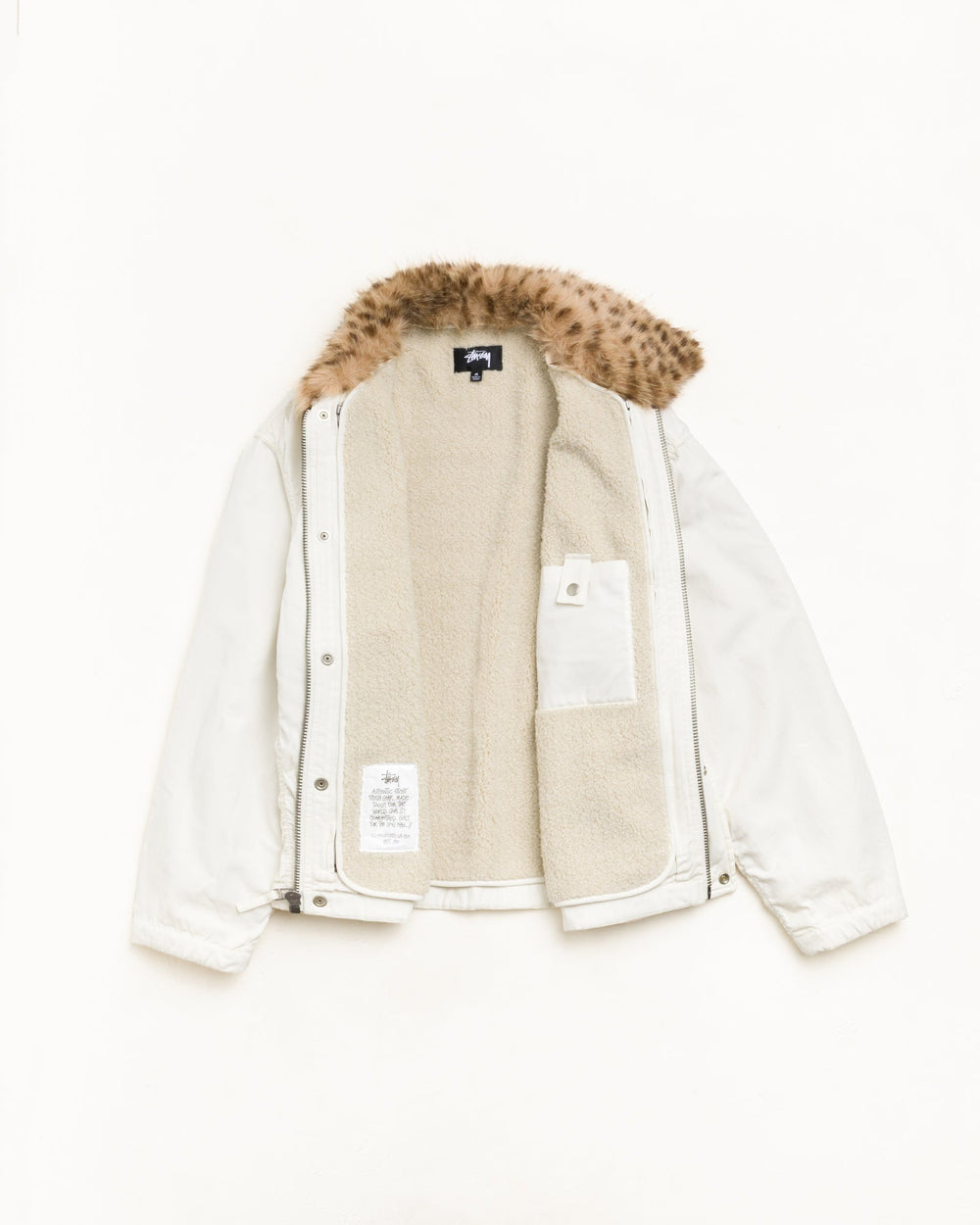 Convertible Deck Jacket Unisex Long Sleeve In Bone