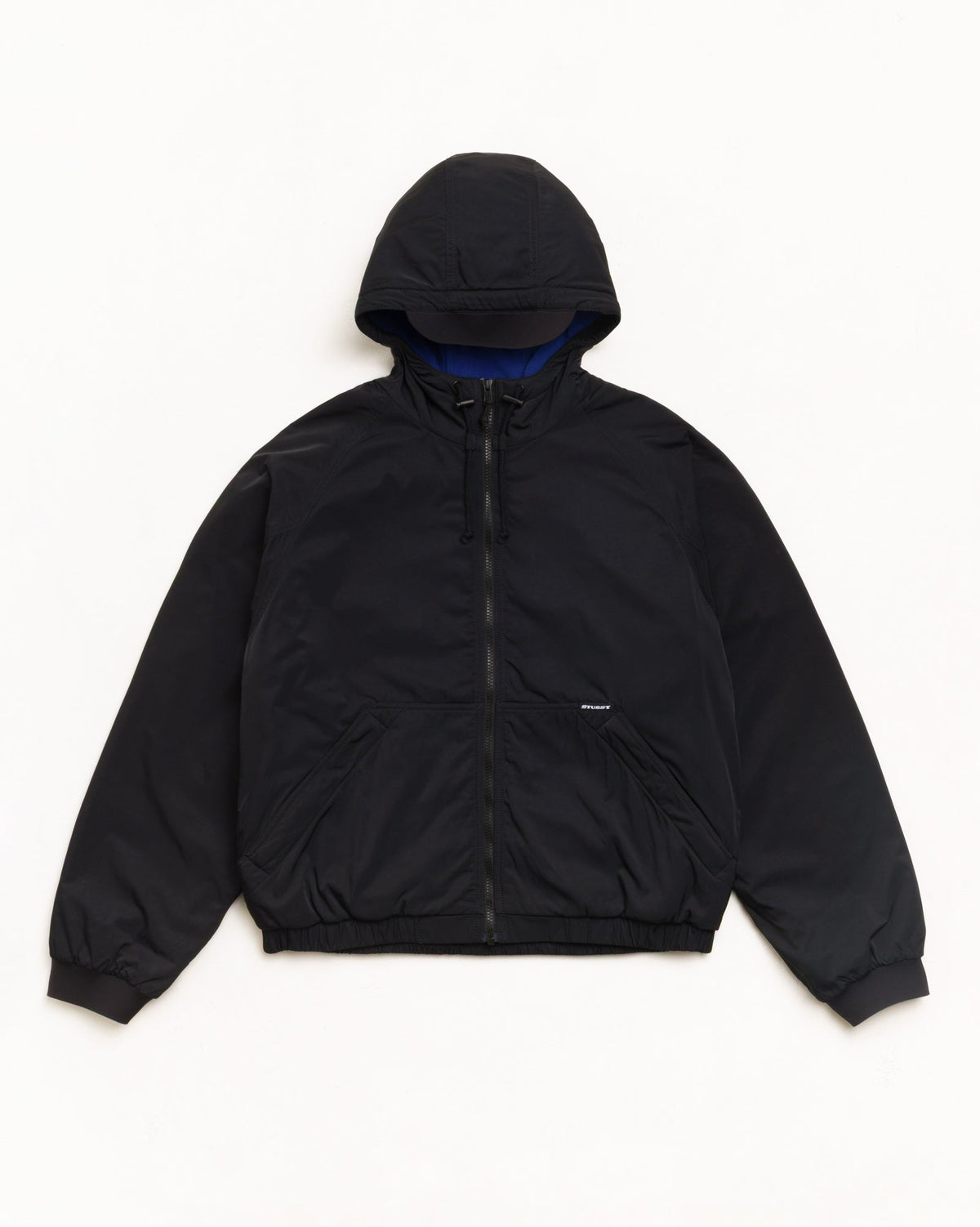 Coastline Hooded Jacket Unisex Long Sleeve In Black | hero:main:collection:new-arrivals,shirts,tops-shirts,all,tees,outerwear,denim,knits,accessories,sunglasses,hoodies,sweats,mens-hoodies-sweatshirts,shorts,pants,bottoms,crew-sweats,zip-ups,swim,sweatpants,graphics,lazy-tees,swim,basic-9twenty,button-ups,shorts,cargos,denim-jeans,bottoms,bags,belts,wearables,gear,footwear,button-ups,basic-tops,jerseys,big-ol,classics,slim,jackets,all, | product-card-slider