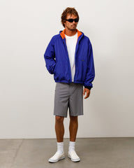 Coastline Hooded Jacket Unisex Long Sleeve In Iris | product-card-slider