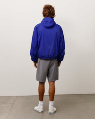 Coastline Hooded Jacket Unisex Long Sleeve In Iris