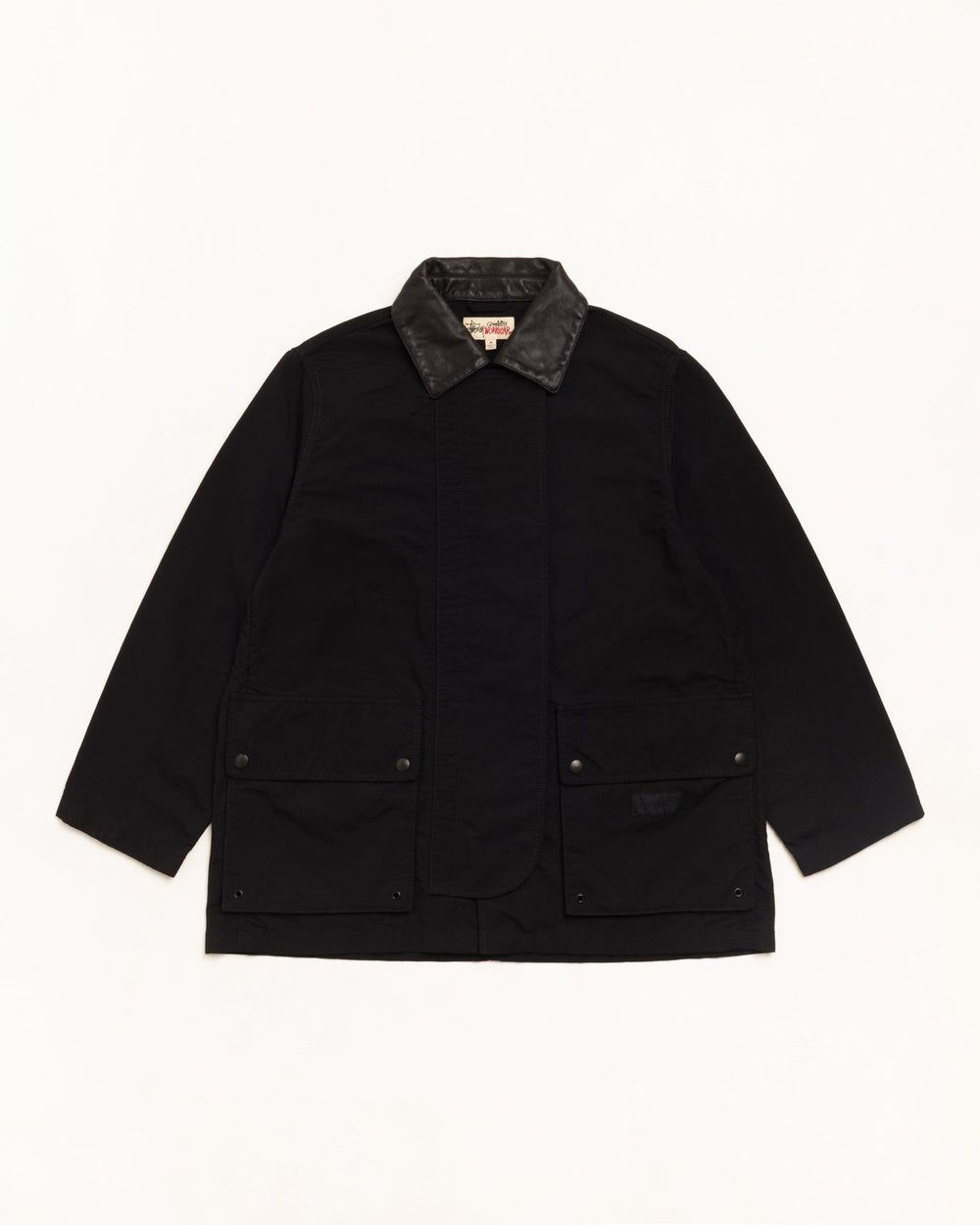 Fireman Jacket Unisex Long Sleeve In Black | hero:main:collection:new-arrivals,shirts,tops-shirts,all,tees,outerwear,denim,knits,accessories,sunglasses,hoodies,sweats,mens-hoodies-sweatshirts,shorts,pants,bottoms,crew-sweats,zip-ups,swim,sweatpants,graphics,lazy-tees,swim,basic-9twenty,button-ups,shorts,cargos,denim-jeans,bottoms,bags,belts,wearables,gear,footwear,button-ups,basic-tops,jerseys,big-ol,classics,slim,jackets,all, | product-card-slider