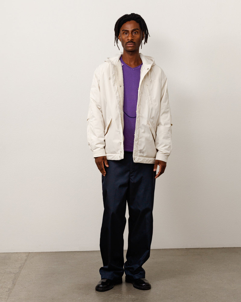 Flight Parka Unisex Long Sleeve In Bone | product-card-slider
