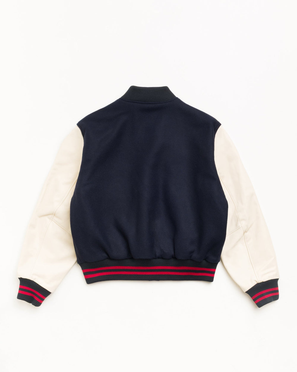 Wool Varsity Unisex Long Sleeve In Navy