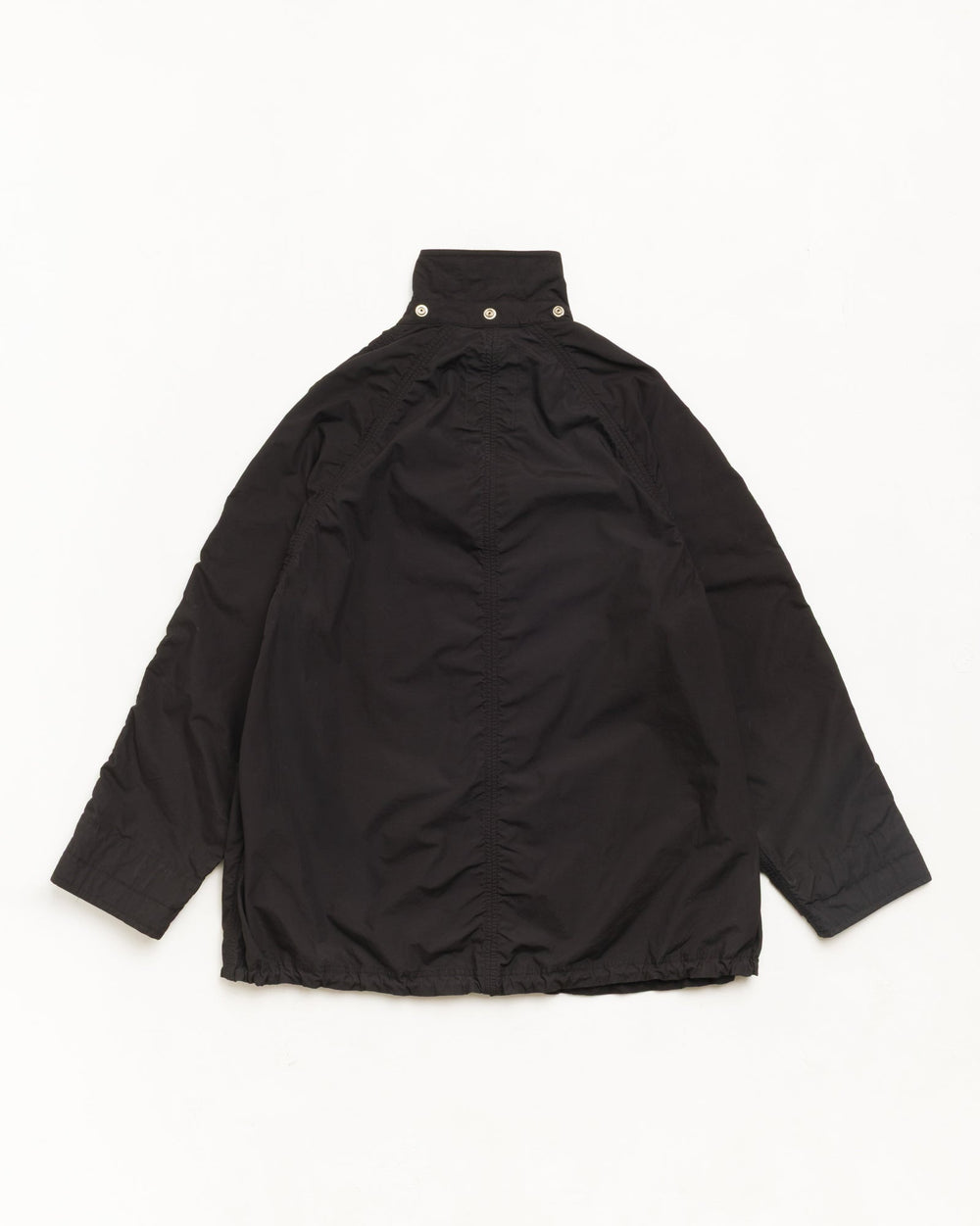 Lightweight Field Parka outerwear in black, unisex long-sleeve cotton design