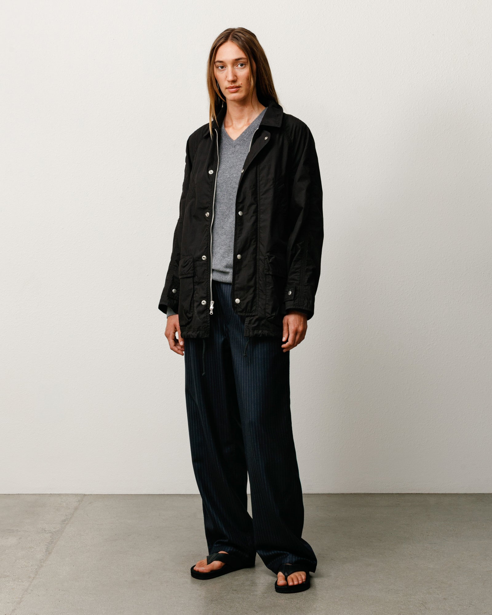 Stüssy Lightweight Field Parka Outerwear in Black