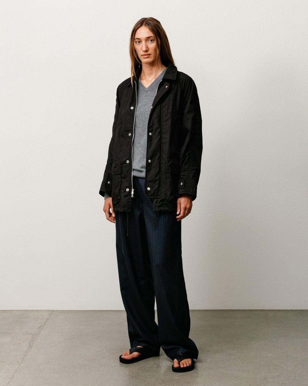 Stüssy Lightweight Field Parka Outerwear in Black