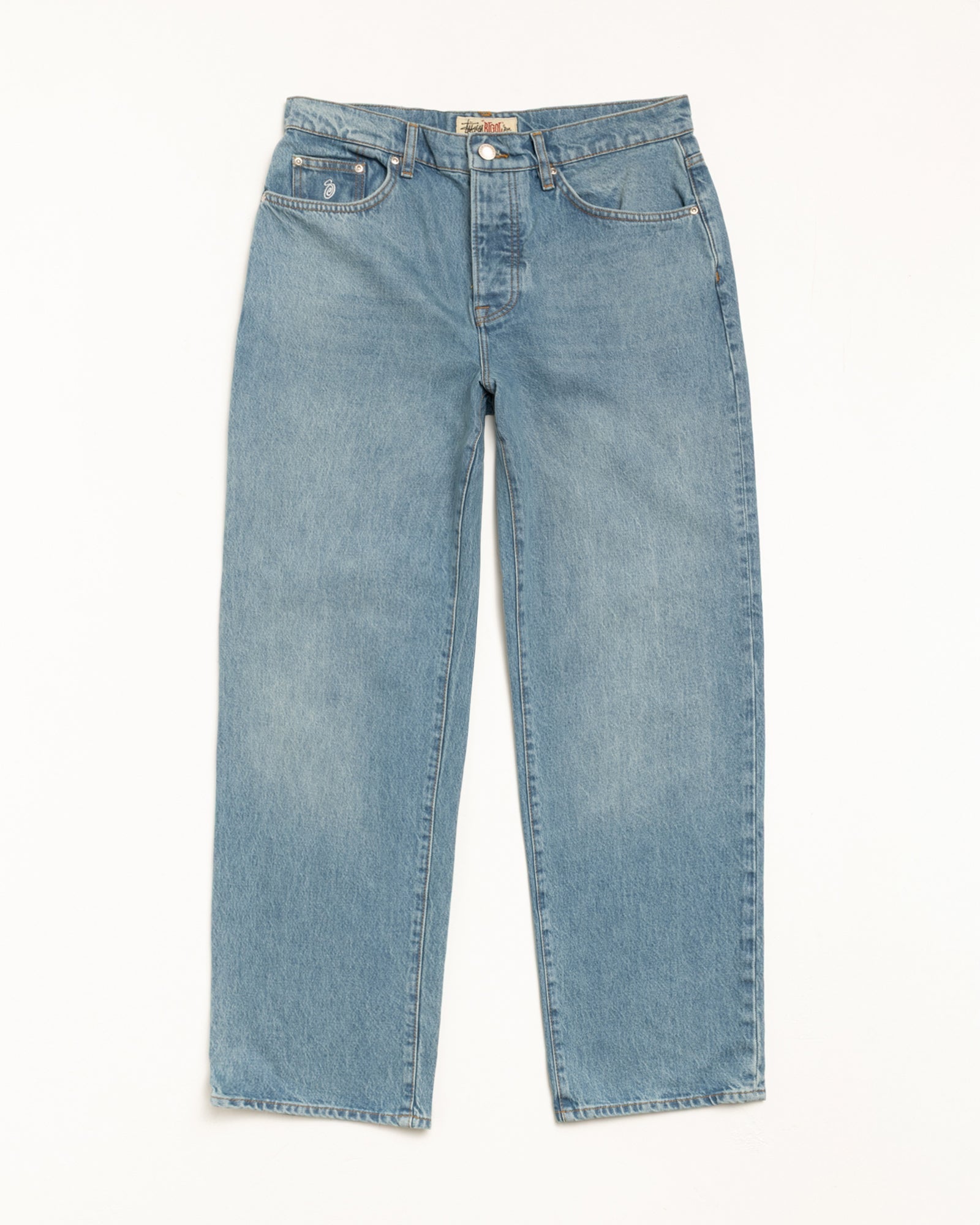 Big Ol Jean Denim Mens Regular In Washed Blue | hero:main:collection:new-arrivals,shirts,tops-shirts,all,tees,outerwear,denim,knits,accessories,sunglasses,hoodies,sweats,mens-hoodies-sweatshirts,shorts,pants,bottoms,denim-jeans, | product-card-slider