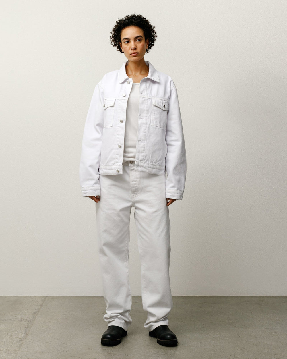 New Classic Jean Denim Mens Regular In White | product-card-slider