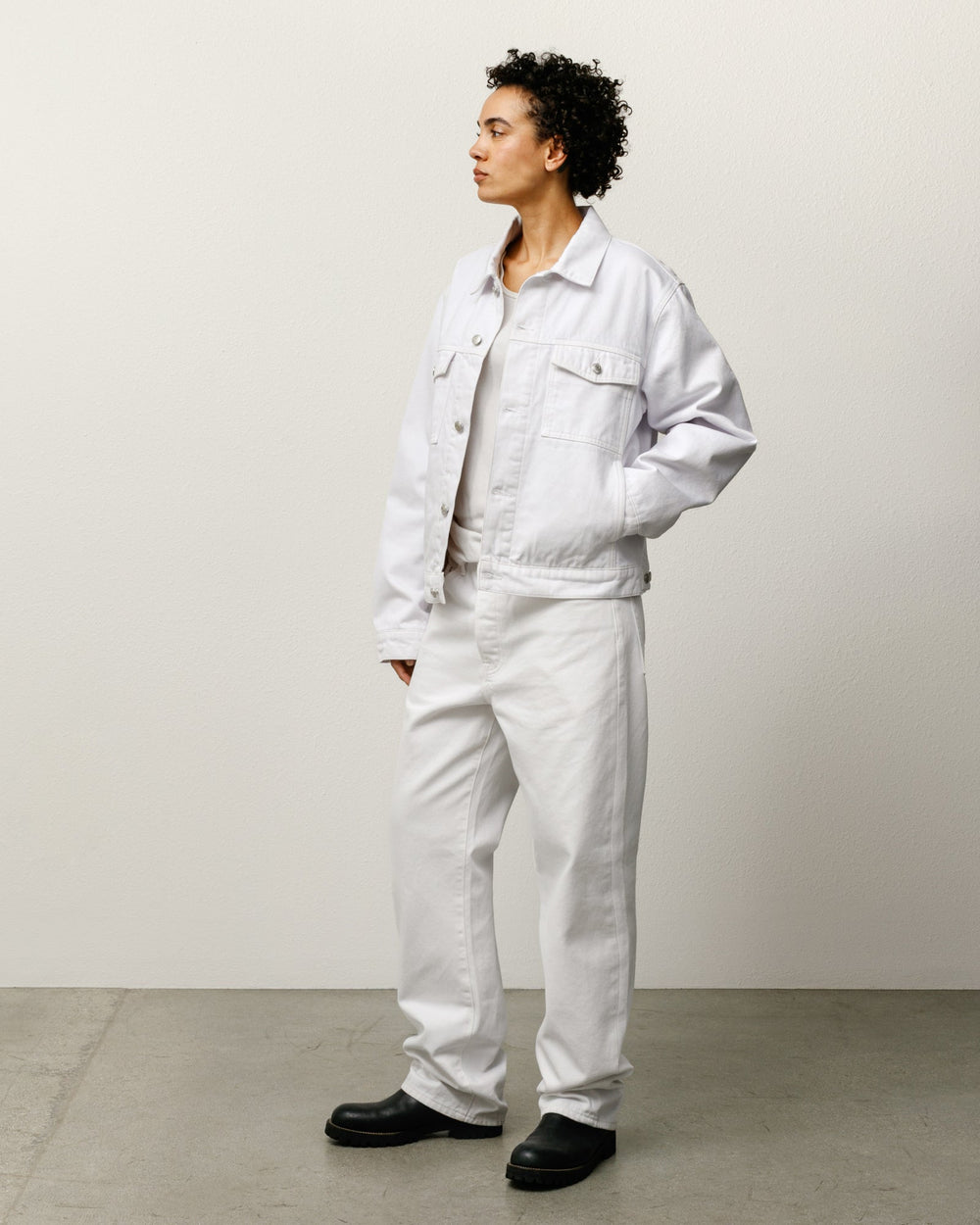 New Classic Jean Denim Mens Regular In White