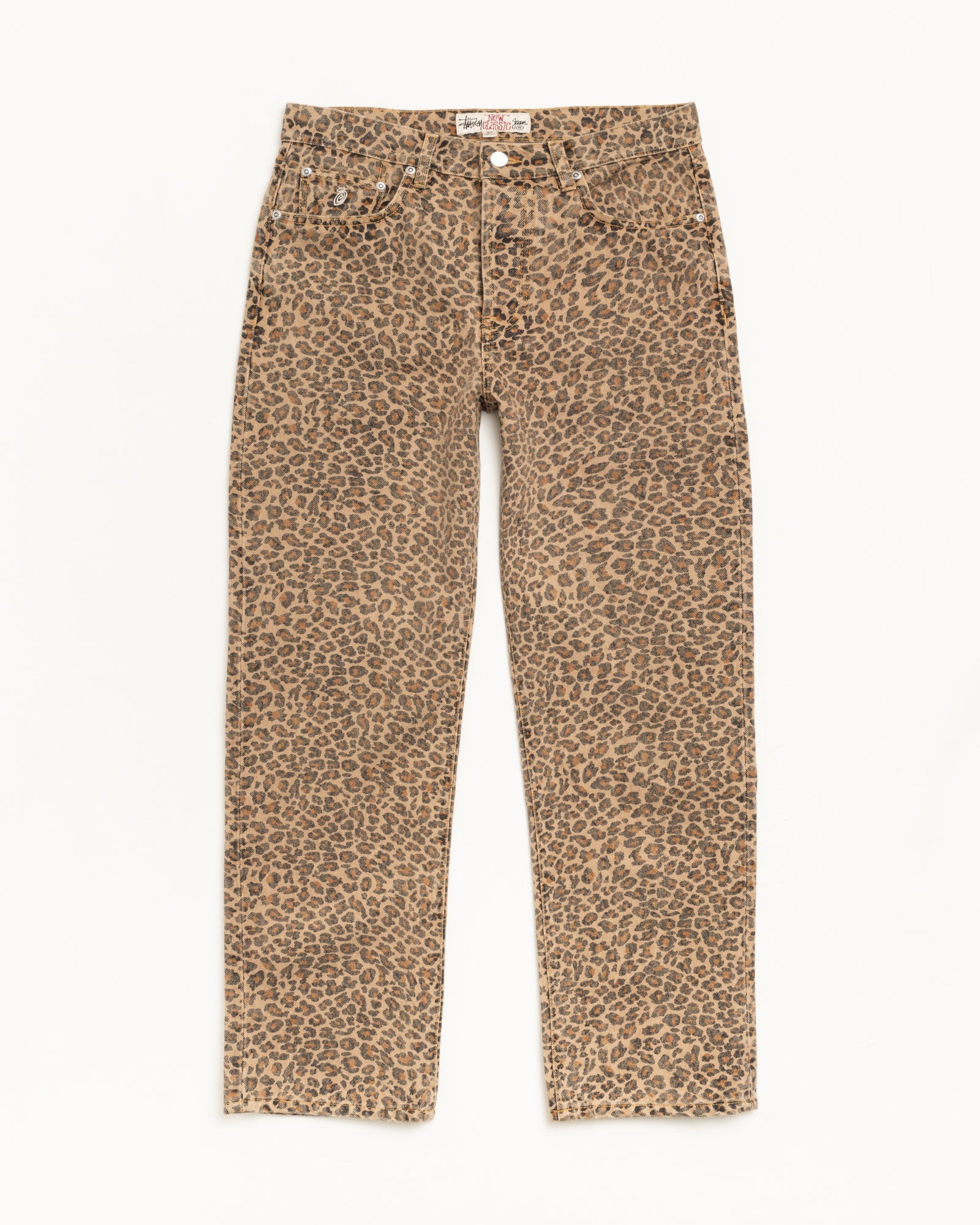 New Classic Jeans Denim Vtg Unisex Regular In Leopard | hero:main:collection:new-arrivals,shirts,tops-shirts,all,tees,outerwear,denim,knits,accessories,sunglasses,hoodies,sweats,mens-hoodies-sweatshirts,shorts,pants,bottoms,crew-sweats,zip-ups,swim,sweatpants,graphics,lazy-tees,swim,basic-9twenty,button-ups,shorts,cargos,jeans,bottoms,bags,belts,wearables,gear,footwear,button-ups,basic-tops,jerseys,big-ol,classics,slim,jackets,all, | product-card-slider