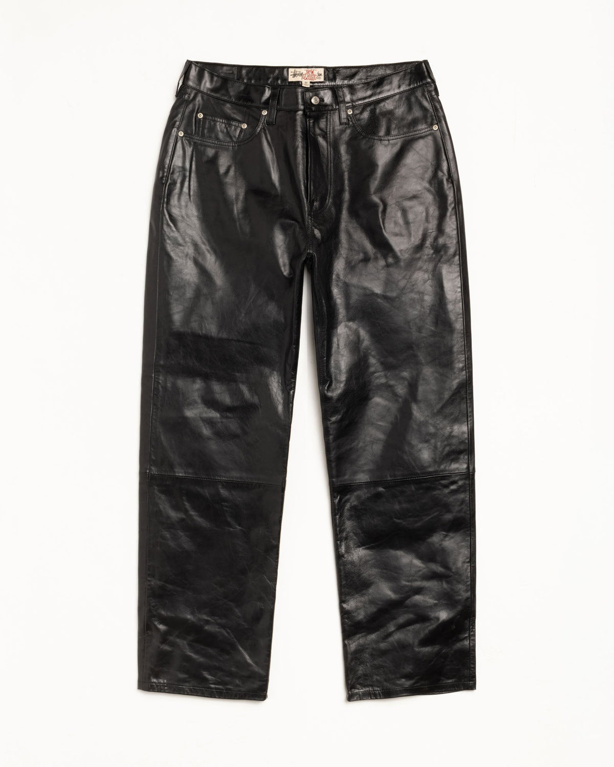 New Classic Jeans Leather Unisex Regular In Black | hero:main:collection:new-arrivals,shirts,tops-shirts,all,tees,outerwear,denim,knits,accessories,sunglasses,hoodies,sweats,mens-hoodies-sweatshirts,shorts,pants,bottoms,crew-sweats,zip-ups,swim,sweatpants,graphics,lazy-tees,swim,basic-9twenty,button-ups,shorts,cargos,denim-jeans,bottoms,bags,belts,wearables,gear,footwear,button-ups,basic-tops,jerseys,big-ol,classics,slim,jackets,all, | product-card-slider