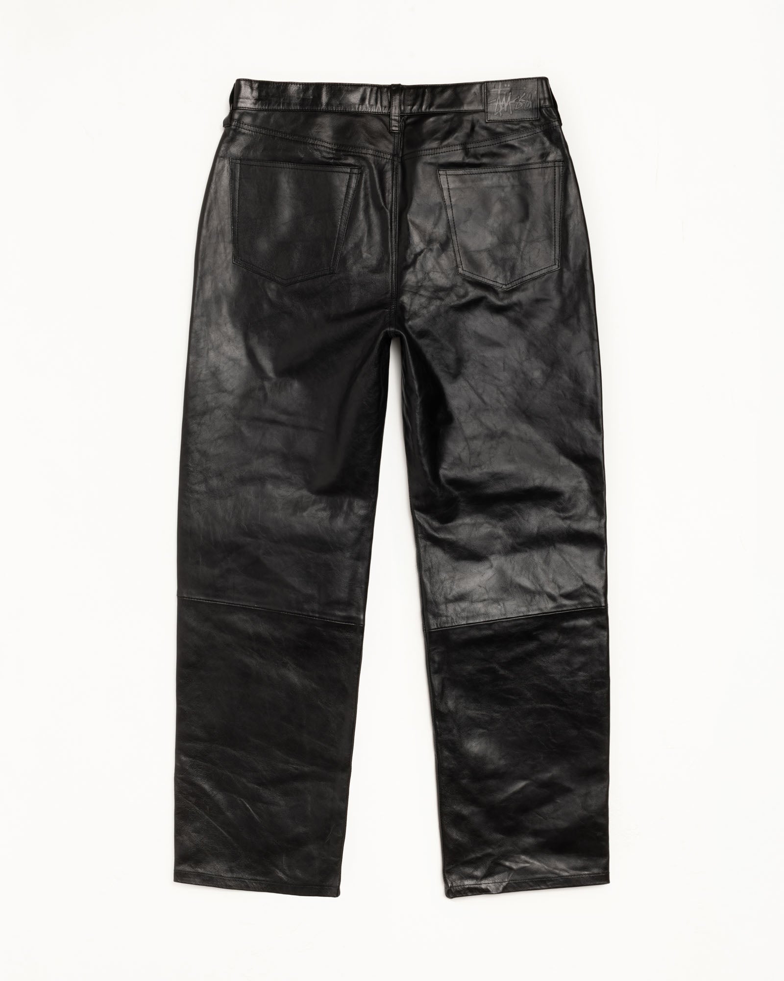 New Classic Jeans Leather Unisex Regular In Black