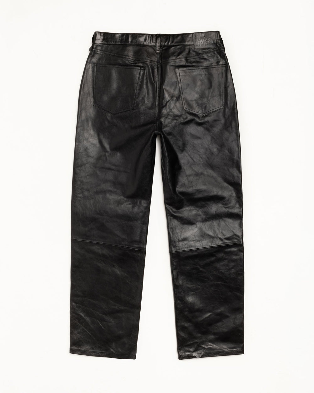New Classic Jeans Leather Unisex Regular In Black