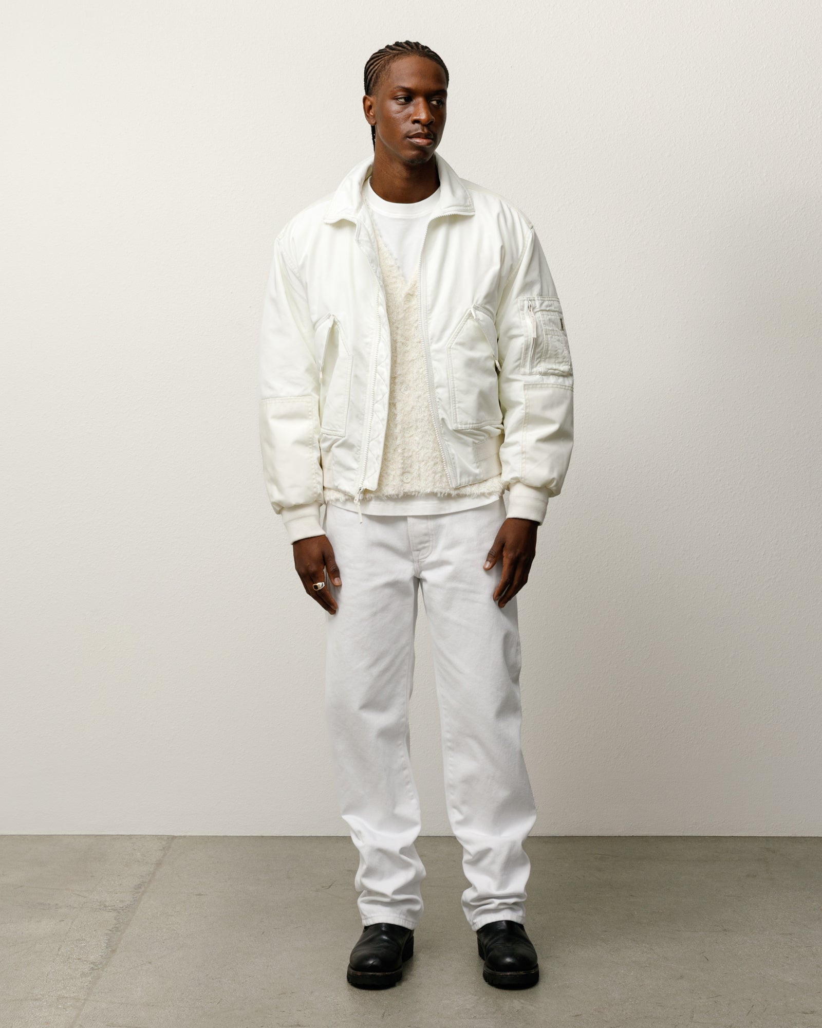 New Slim Jean Denim Mens Regular In White | product-card-slider