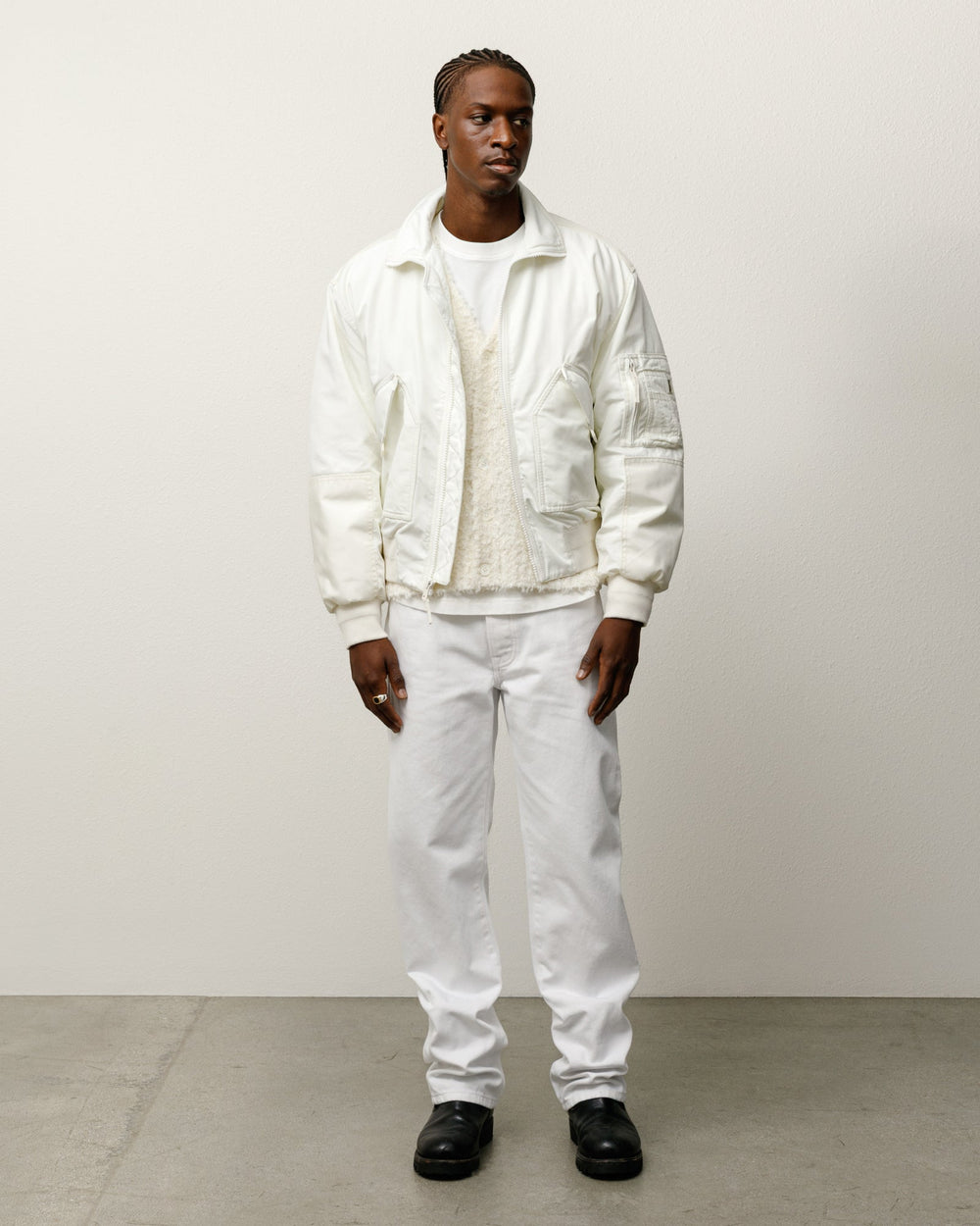 New Slim Jean Denim Mens Regular In White | product-card-slider