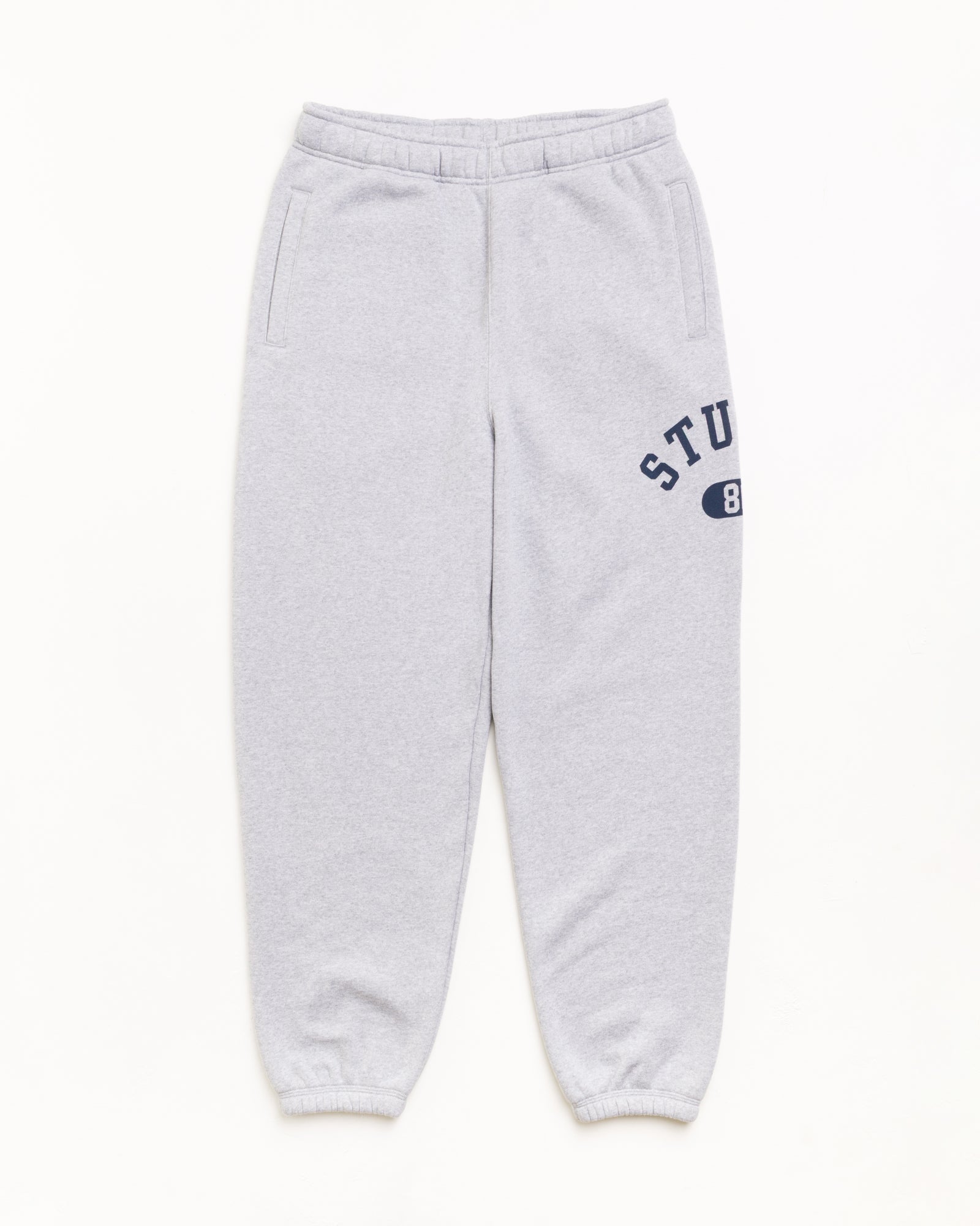 Varsity Fleece Pant Unisex Regular In Grey Heather | hero:main:collection:new-arrivals,shirts,tops-shirts,all,tees,outerwear,denim,knits,accessories,sunglasses,hoodies,sweats,mens-hoodies-sweatshirts,shorts,pants,bottoms,crew-sweats,zip-ups,swim,sweatpants,graphics,lazy-tees,mens-swim,womens-swim,swim,basic-9twenty,button-ups,jerseys,thermals,shorts,trunks,cargos,denim-jeans,bottoms,bags,belts,wearables,gear,footwear,button-ups,basic-tops,jerseys, | product-card-slider