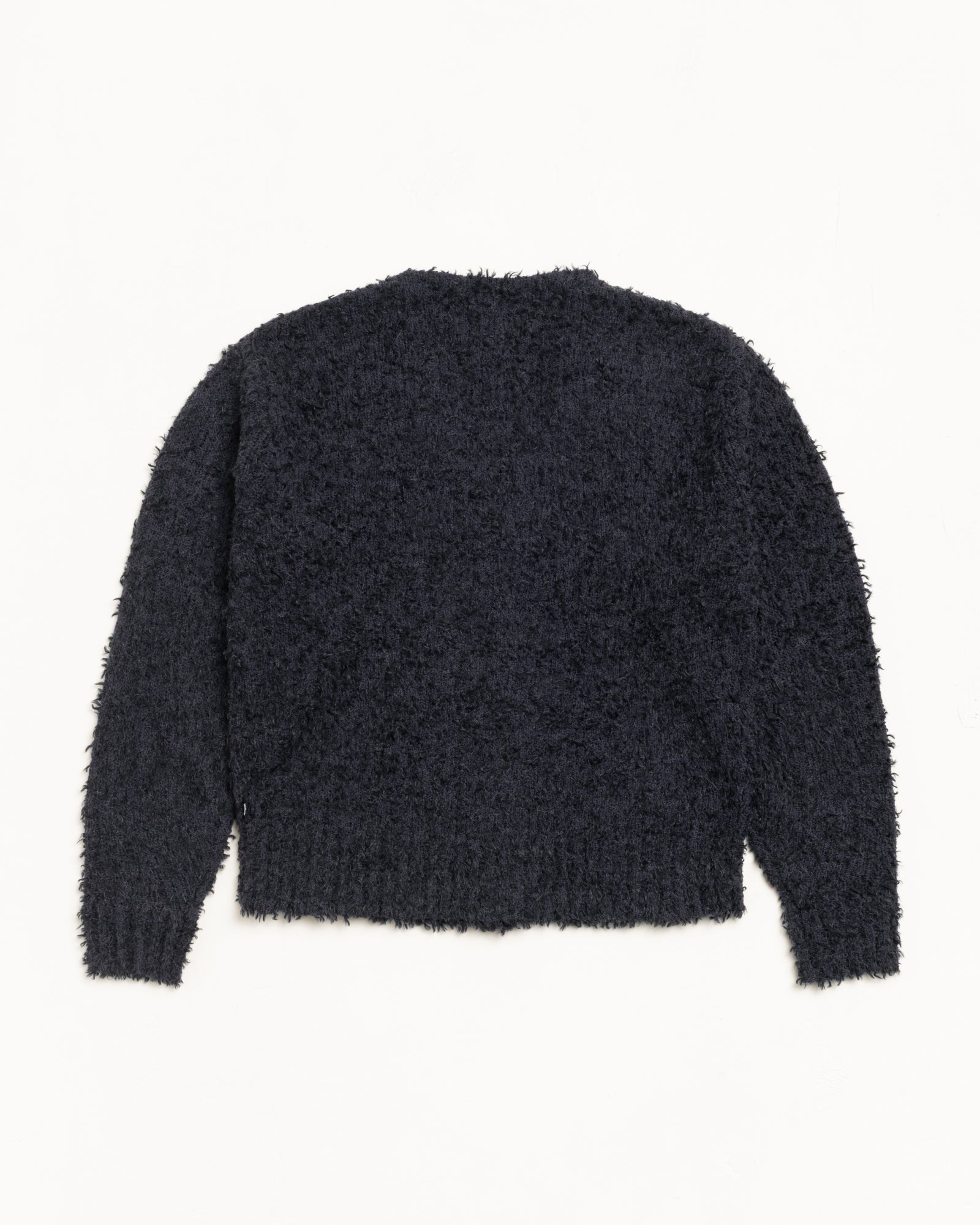 Textured Cardigan Mens Long Sleeve In Black