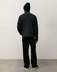 Textured Cardigan Mens Long Sleeve In Black