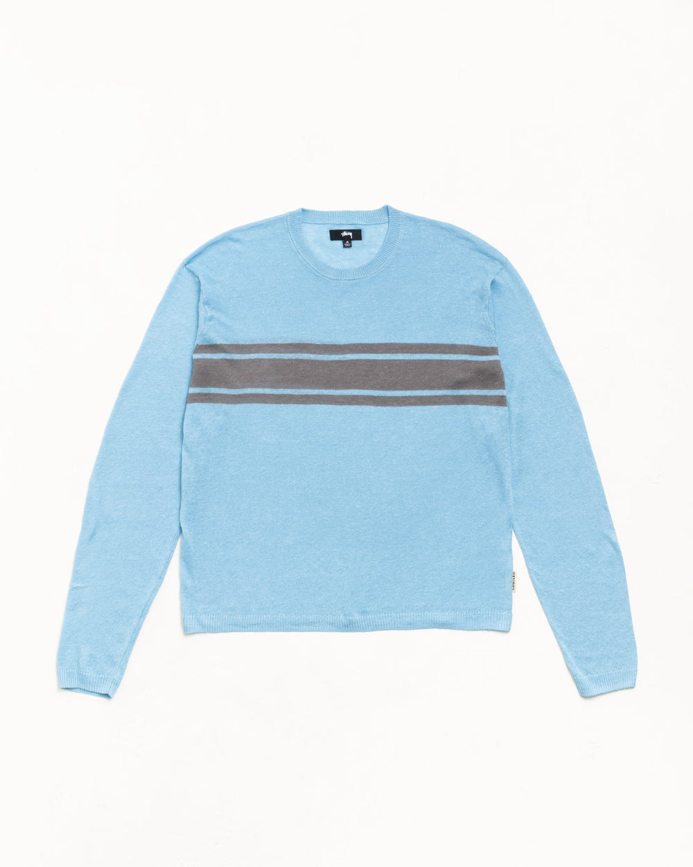 Striped Long Sleeve Sweater Unisex Long Sleeve In Blue | hero:main:collection:new-arrivals,shirts,tops-shirts,all,tees,outerwear,denim,knits,accessories,sunglasses,hoodies,sweats,mens-hoodies-sweatshirts,shorts,pants,bottoms,crew-sweats,zip-ups,swim,sweatpants, | product-card-slider