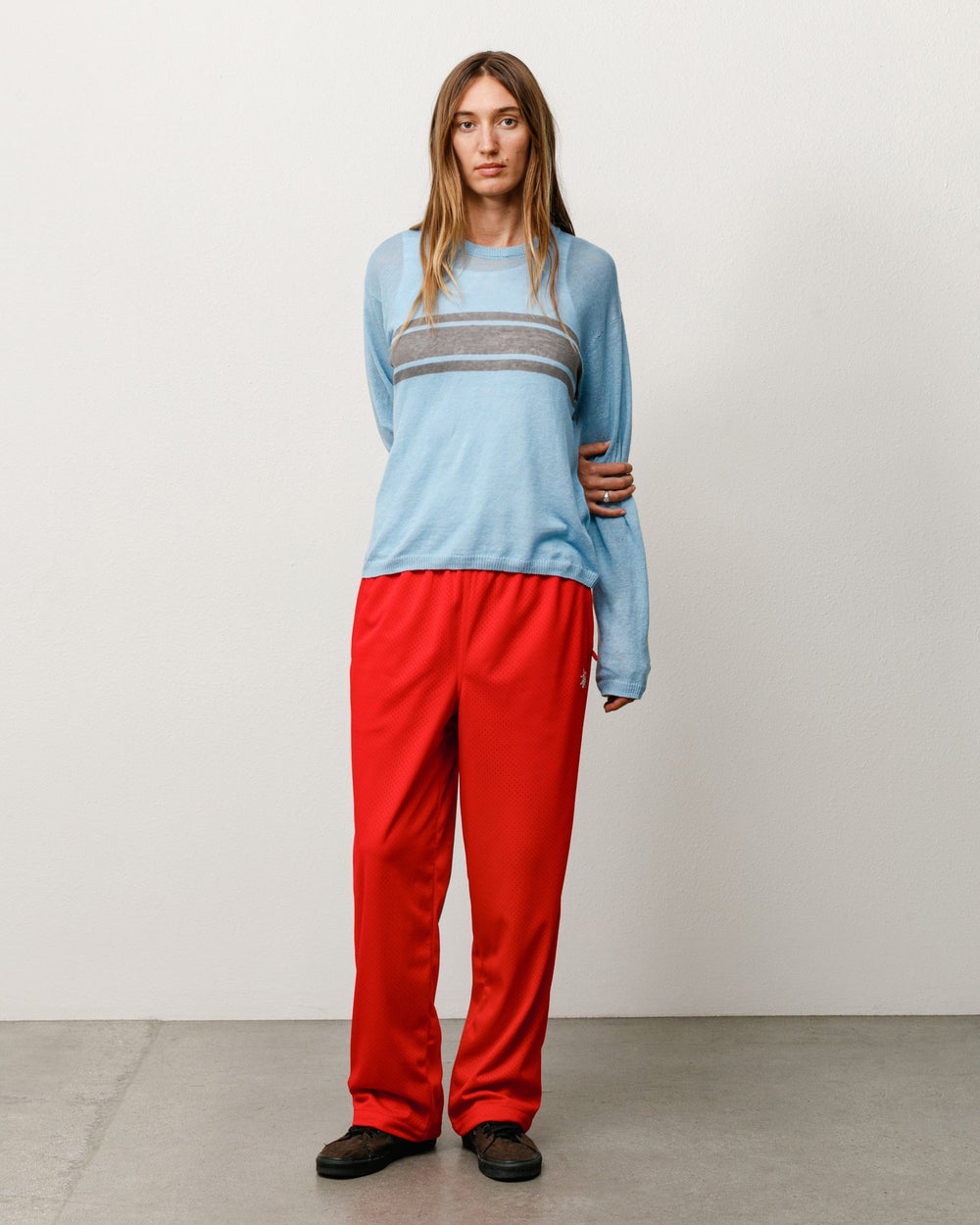 Striped Long Sleeve Sweater Unisex Long Sleeve In Blue | product-card-slider
