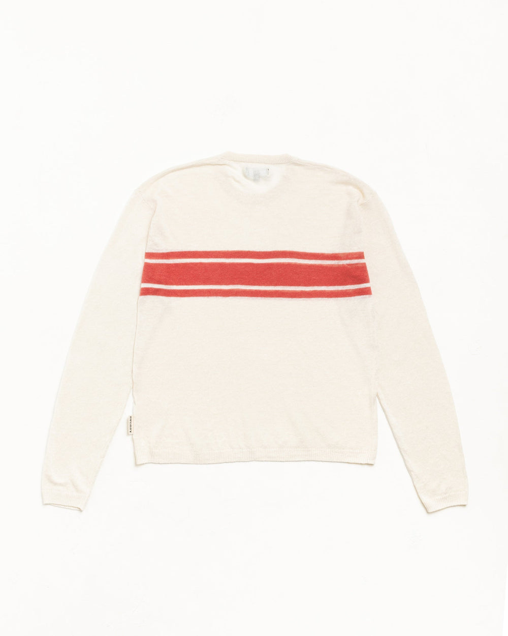 Stüssy Lightweight Striped Long Sleeve Sweater in Bone | hero:main:collection:new-arrivals,shirts,tops-shirts,all,tees,outerwear,denim,knits,accessories,sunglasses,hoodies,sweats,mens-hoodies-sweatshirts,shorts,pants,bottoms,crew-sweats,zip-ups,swim,sweatpants, | product-card-slider