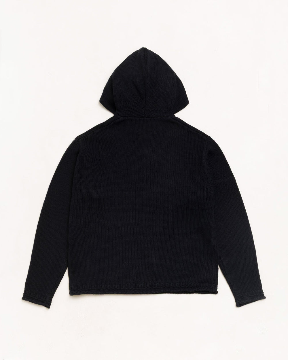 Beach Hooded Sweater Unisex Long Sleeve In Black