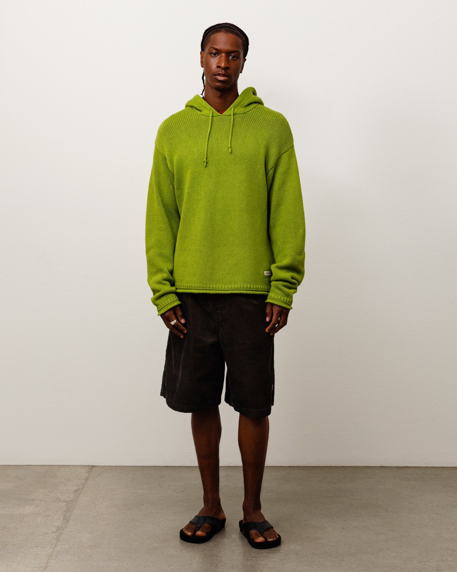 Beach Hooded Sweater Unisex Long Sleeve In Green